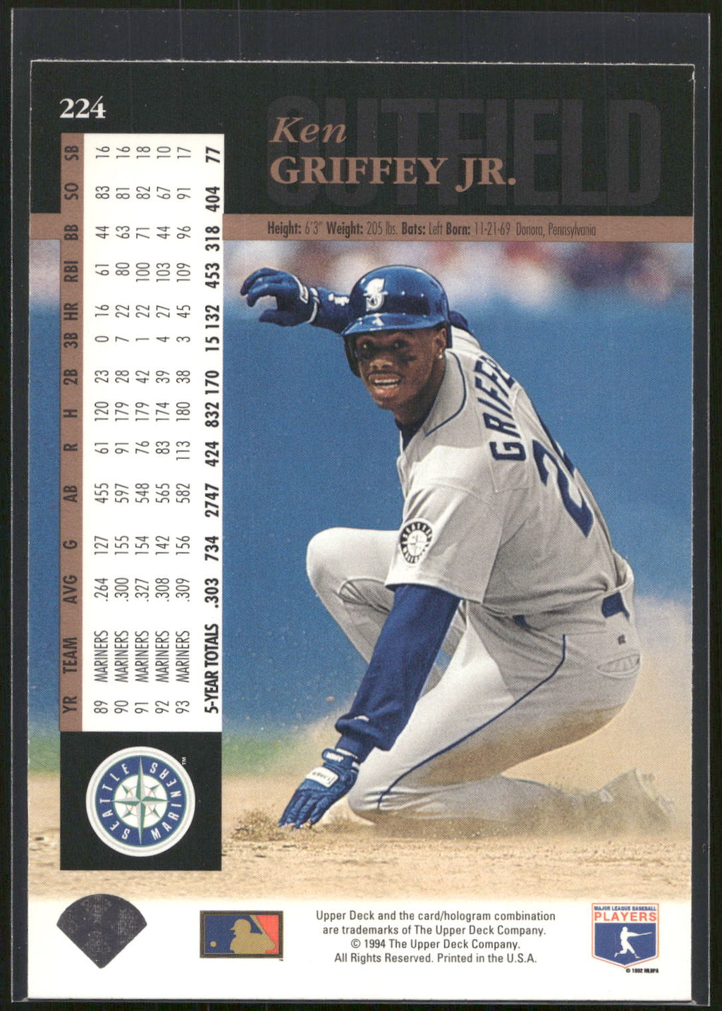 1994 Upper Deck #224 Ken Griffey Jr.