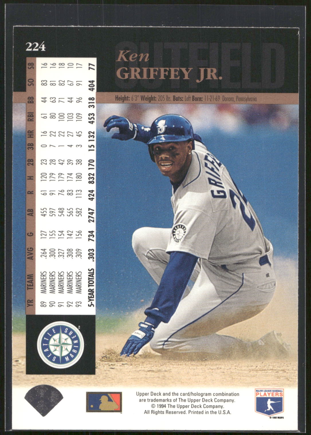 1994 Upper Deck #224 Ken Griffey Jr.