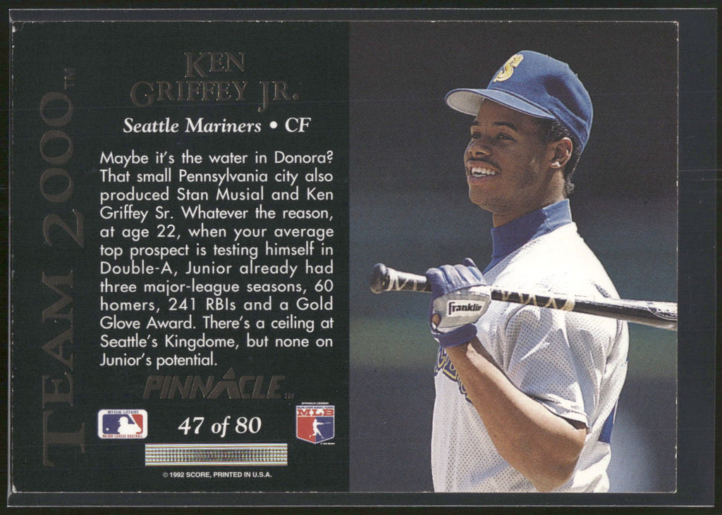 1992 Pinnacle #47 Ken Griffey Jr. Team 2000