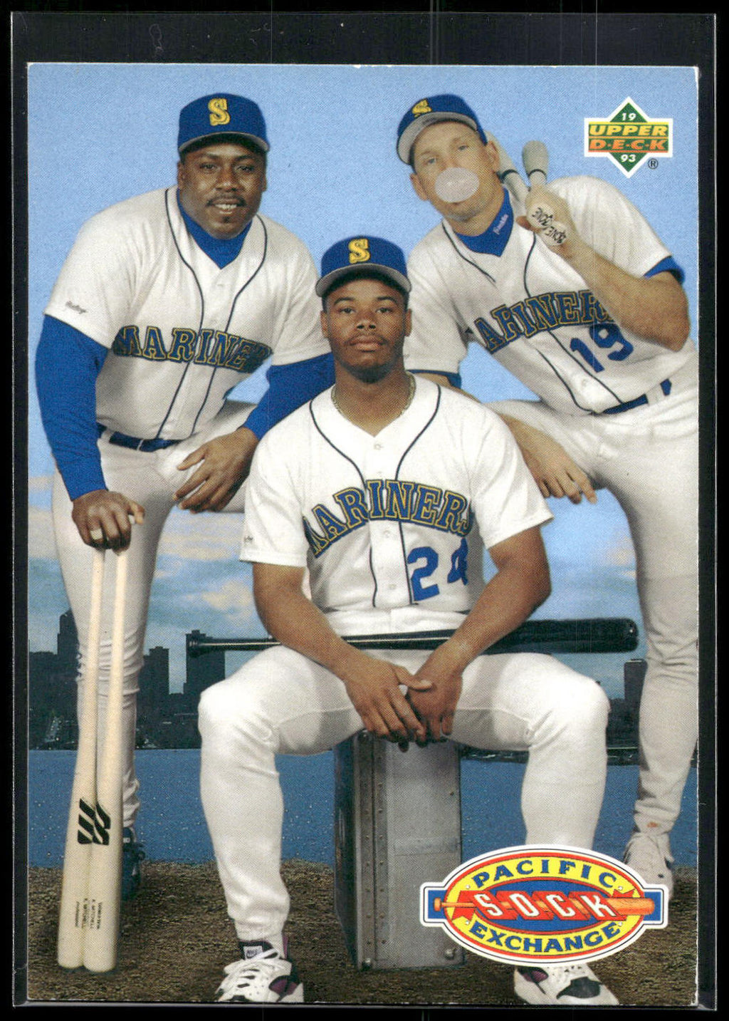 1993 Upper Deck #55 (Ken Griffey Jr. / Jay Buhner / Kevin Mitchell)