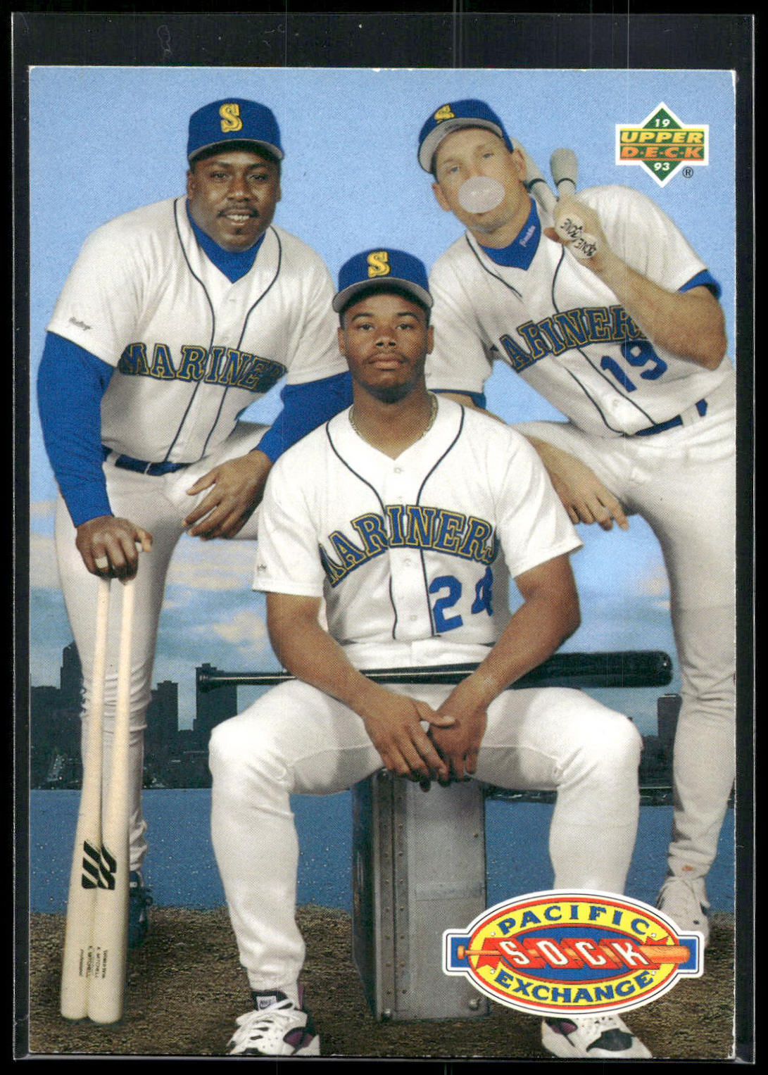 1993 Upper Deck #55 (Ken Griffey Jr. / Jay Buhner / Kevin Mitchell)
