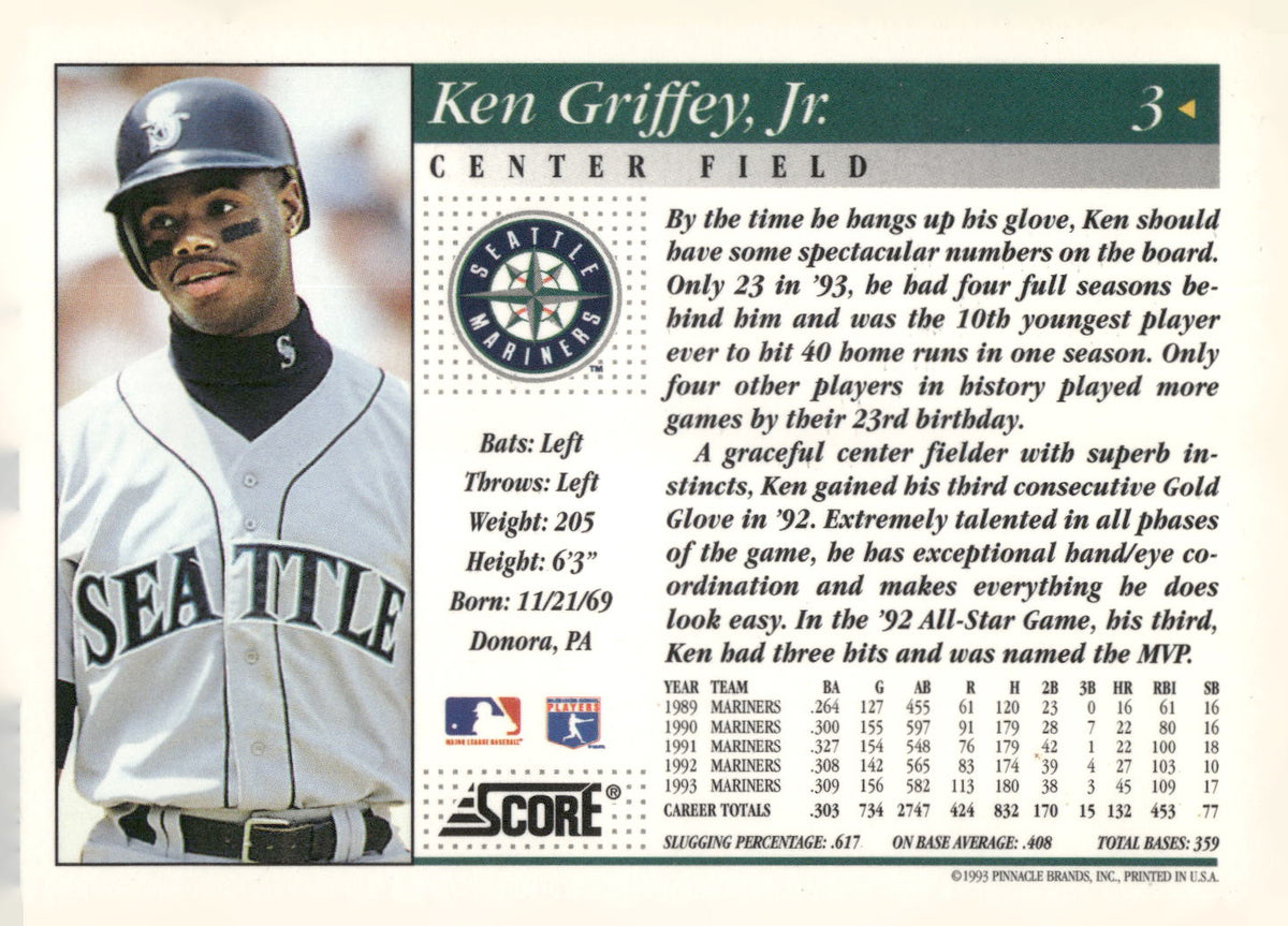 1994 Score #3 Ken Griffey Jr.