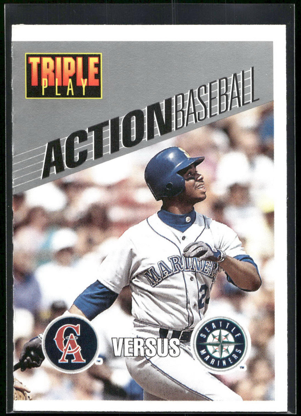 1993 Triple Play #24 Angels vs Mariners Action Baseball Game