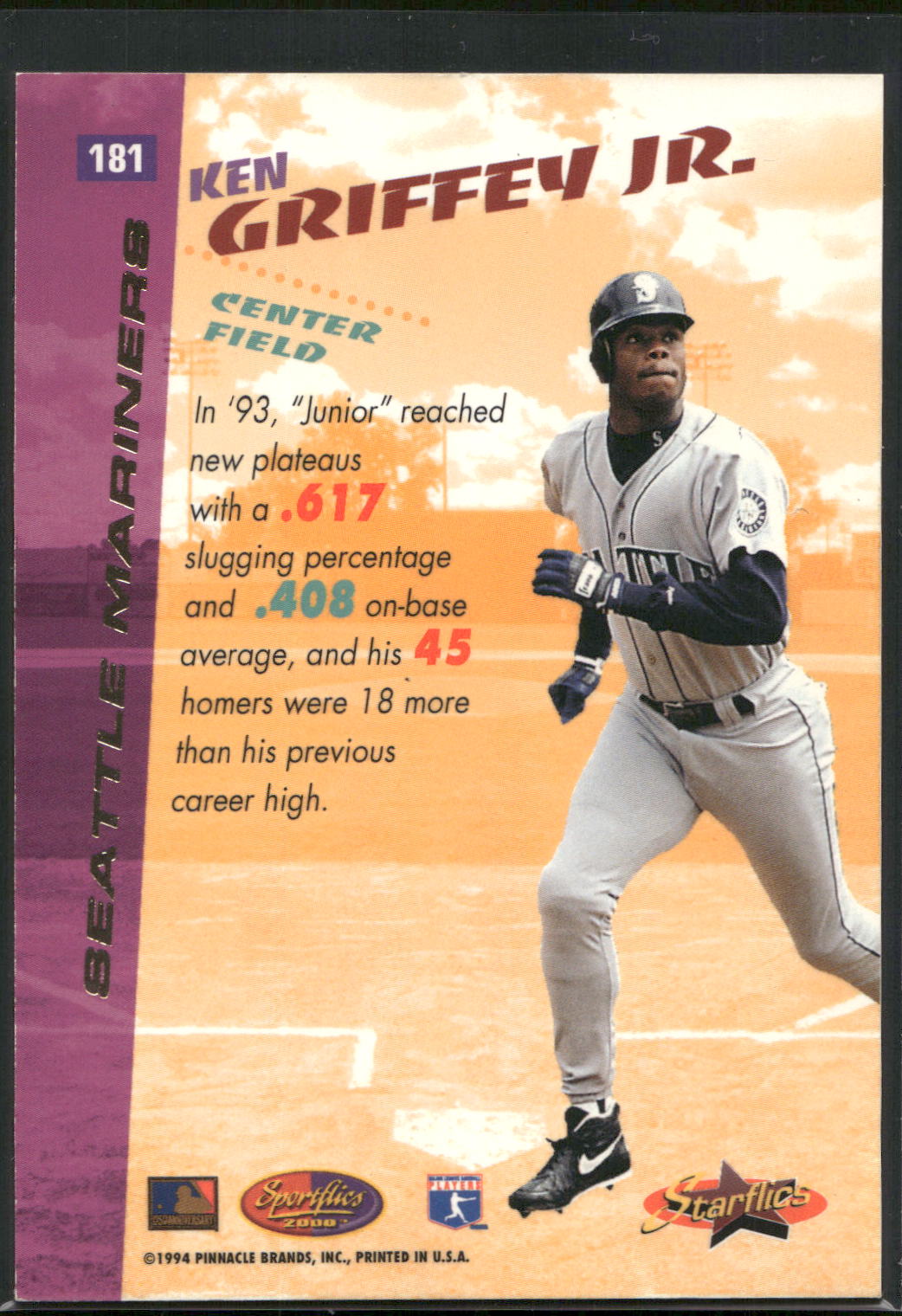 1994 Sportflics 2000 #181 Ken Griffey Jr.