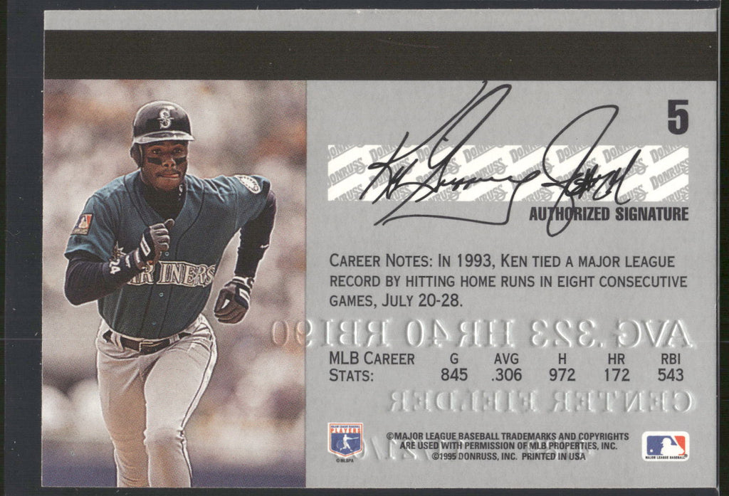 1995 Studio #5 Ken Griffey Jr.
