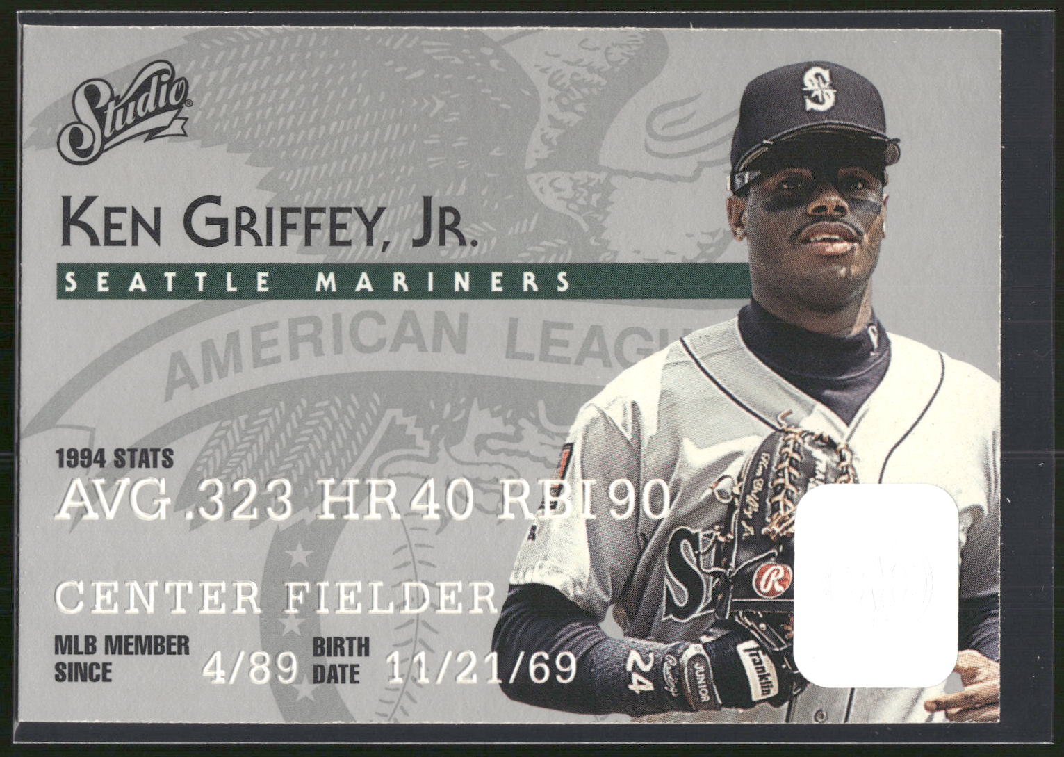 1995 Studio #5 Ken Griffey Jr.