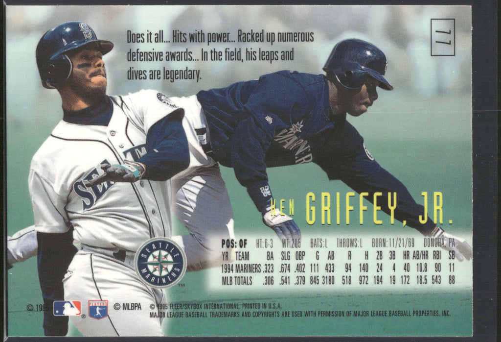 1995 SkyBox E-Motion #77 Ken Griffey, Jr.
