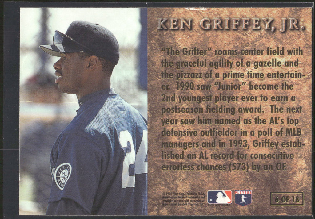 1996 Ultra #6 Ken Griffey, Jr. Prime Leather