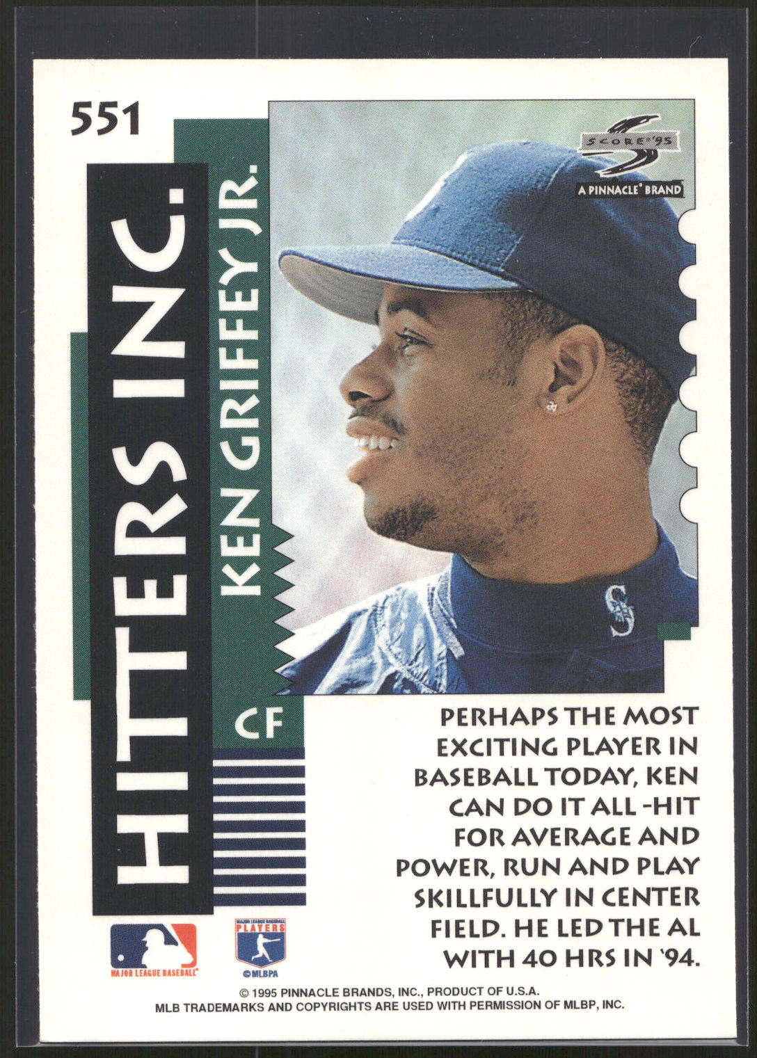 1995 Score #551 Ken Griffey Jr.