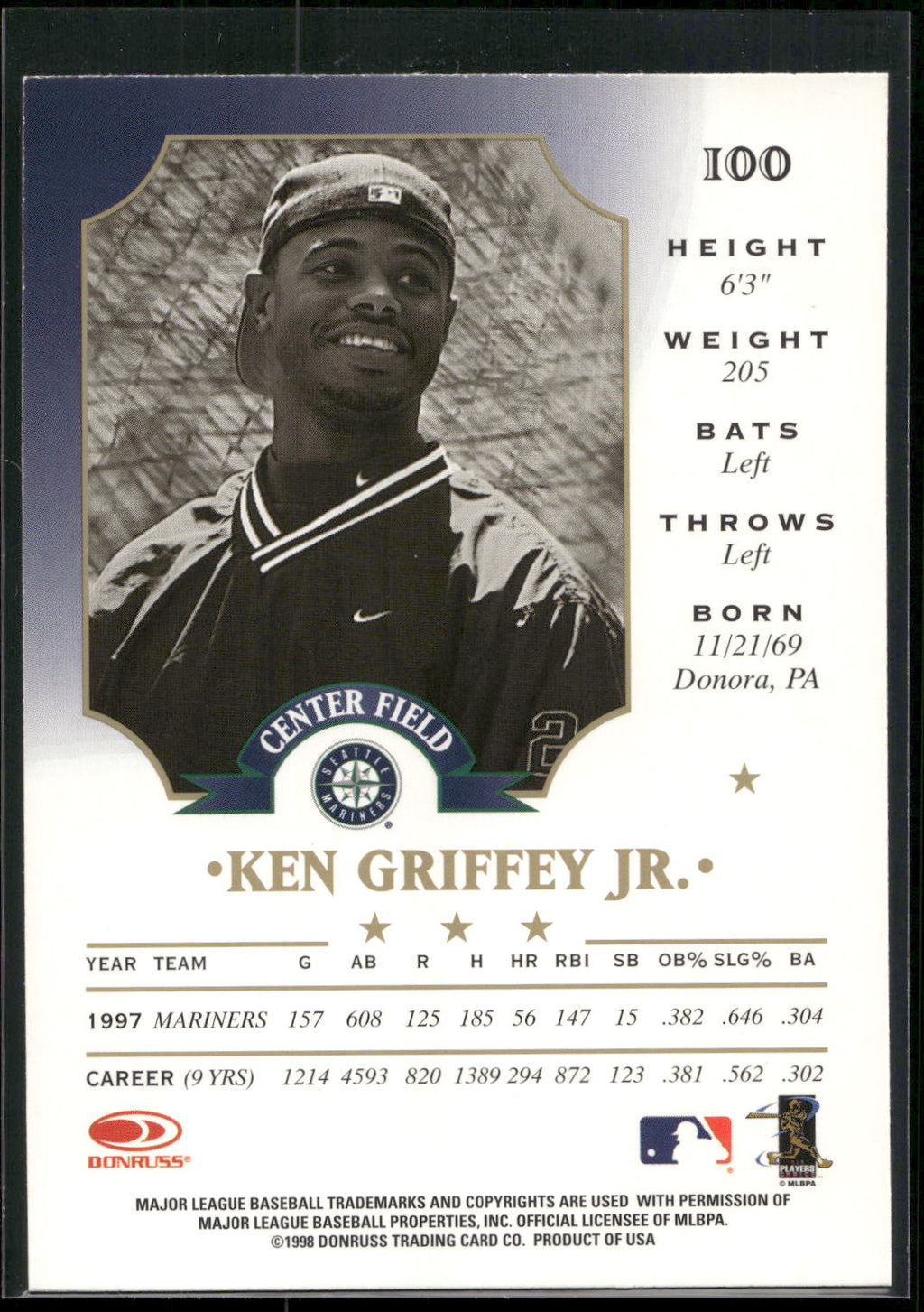 1998 Leaf #100 Ken Griffey Jr.