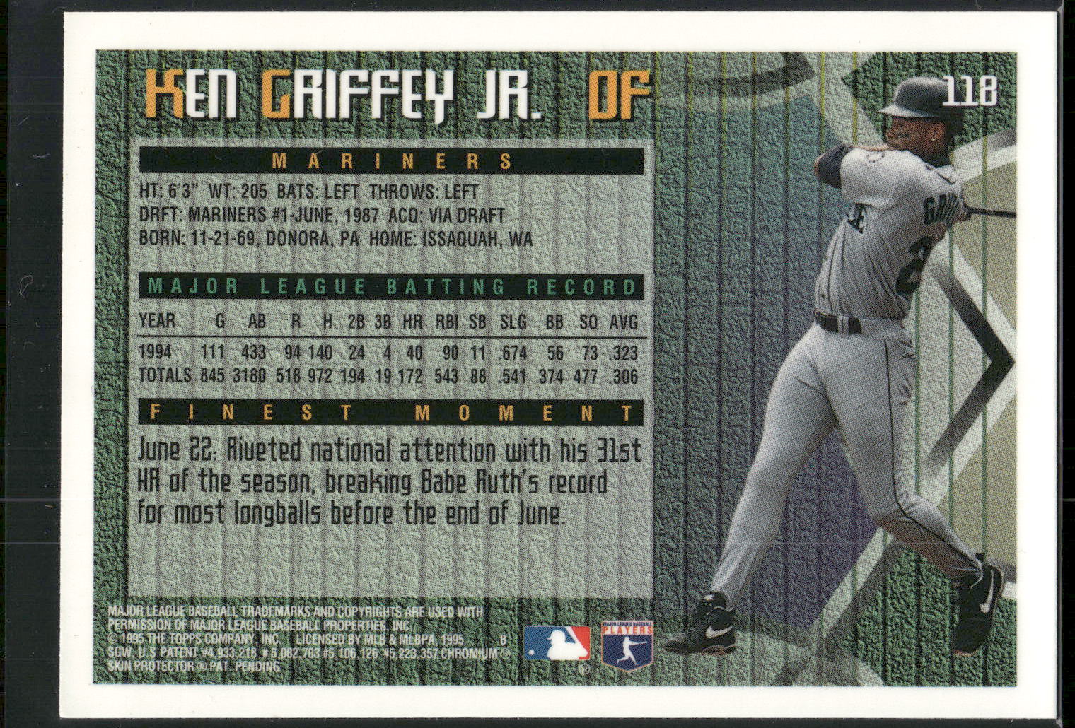 1995 Finest #118 Ken Griffey Jr.