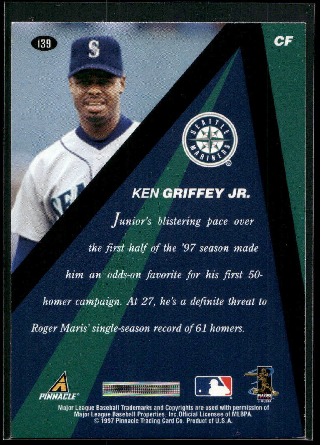 1997 Pinnacle X-Press #139 Ken Griffey Jr.