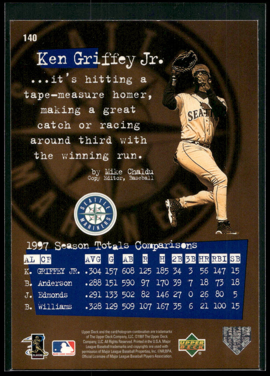 1998 Upper Deck #140 Ken Griffey Jr.