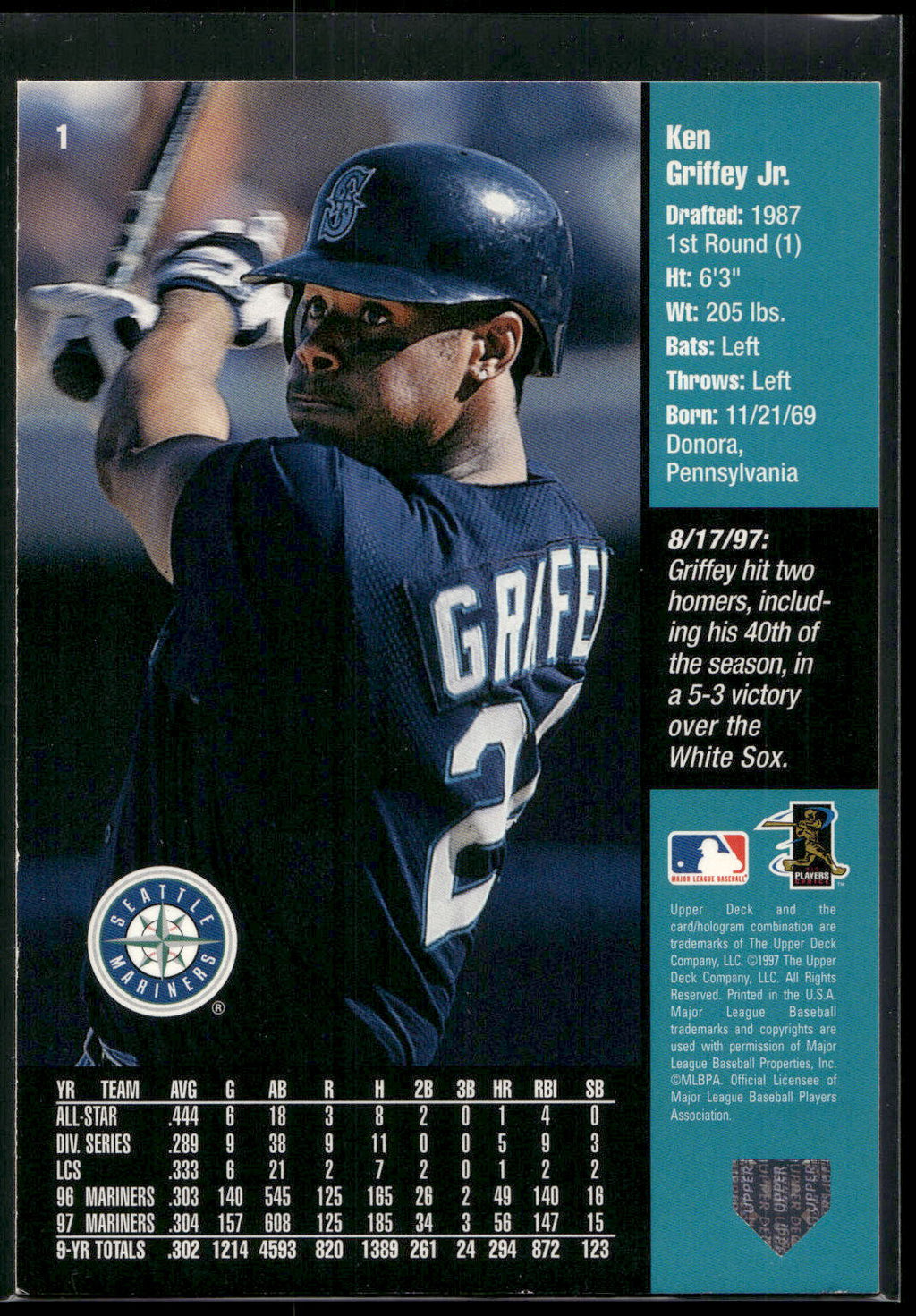 1998 Upper Deck #10 Ken Griffey Jr.