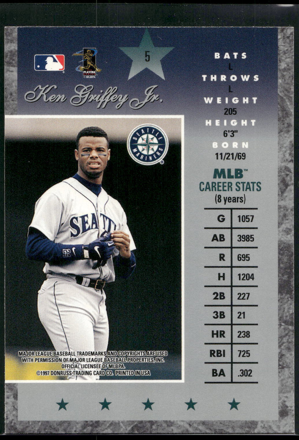 1997 Donruss Elite #5 Ken Griffey Jr.