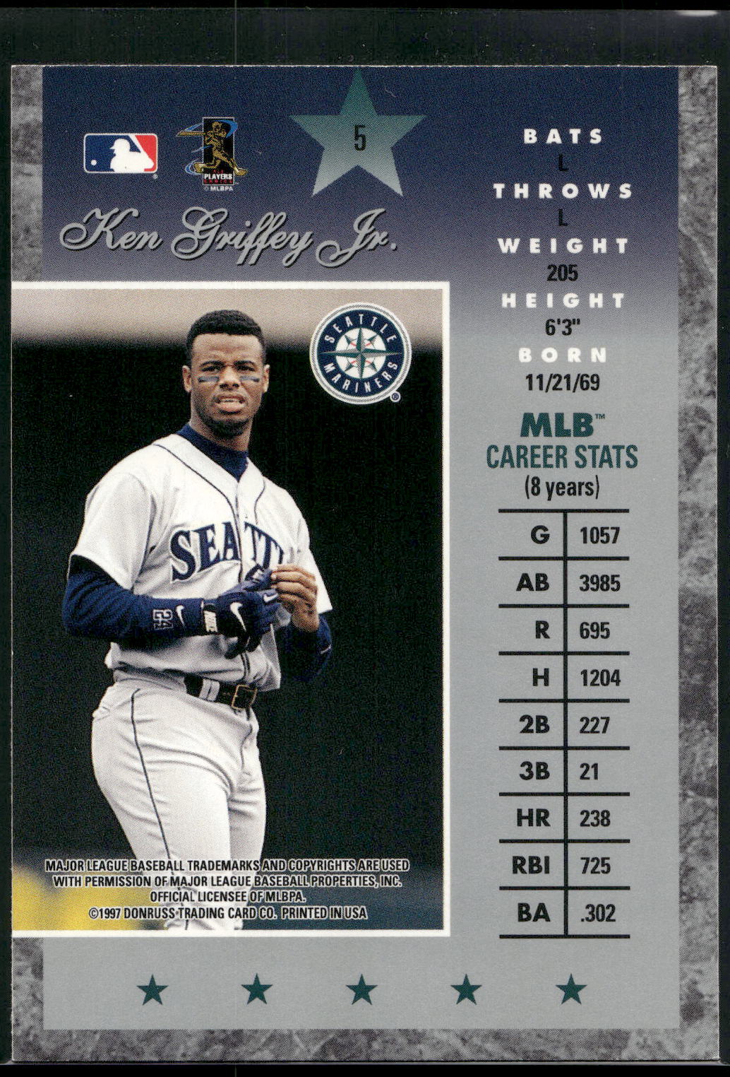 1997 Donruss Elite #5 Ken Griffey Jr.