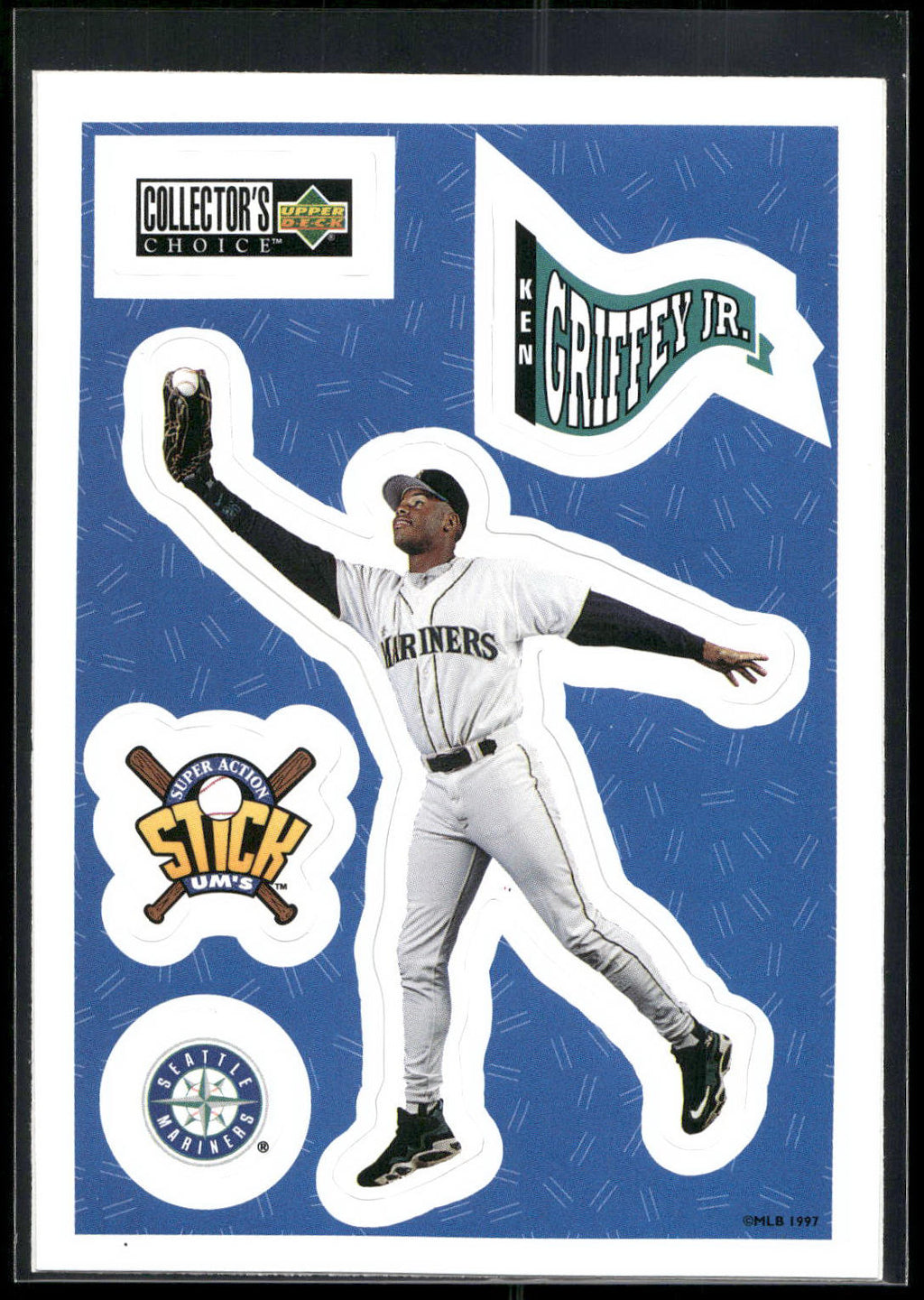 1997 Collector's Choice #NNO Ken Griffey Jr. Stick'Ums (Retail)