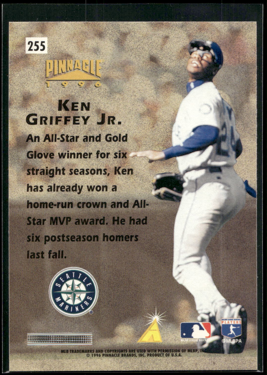 1996 Pinnacle #255 Ken Griffey Jr.
