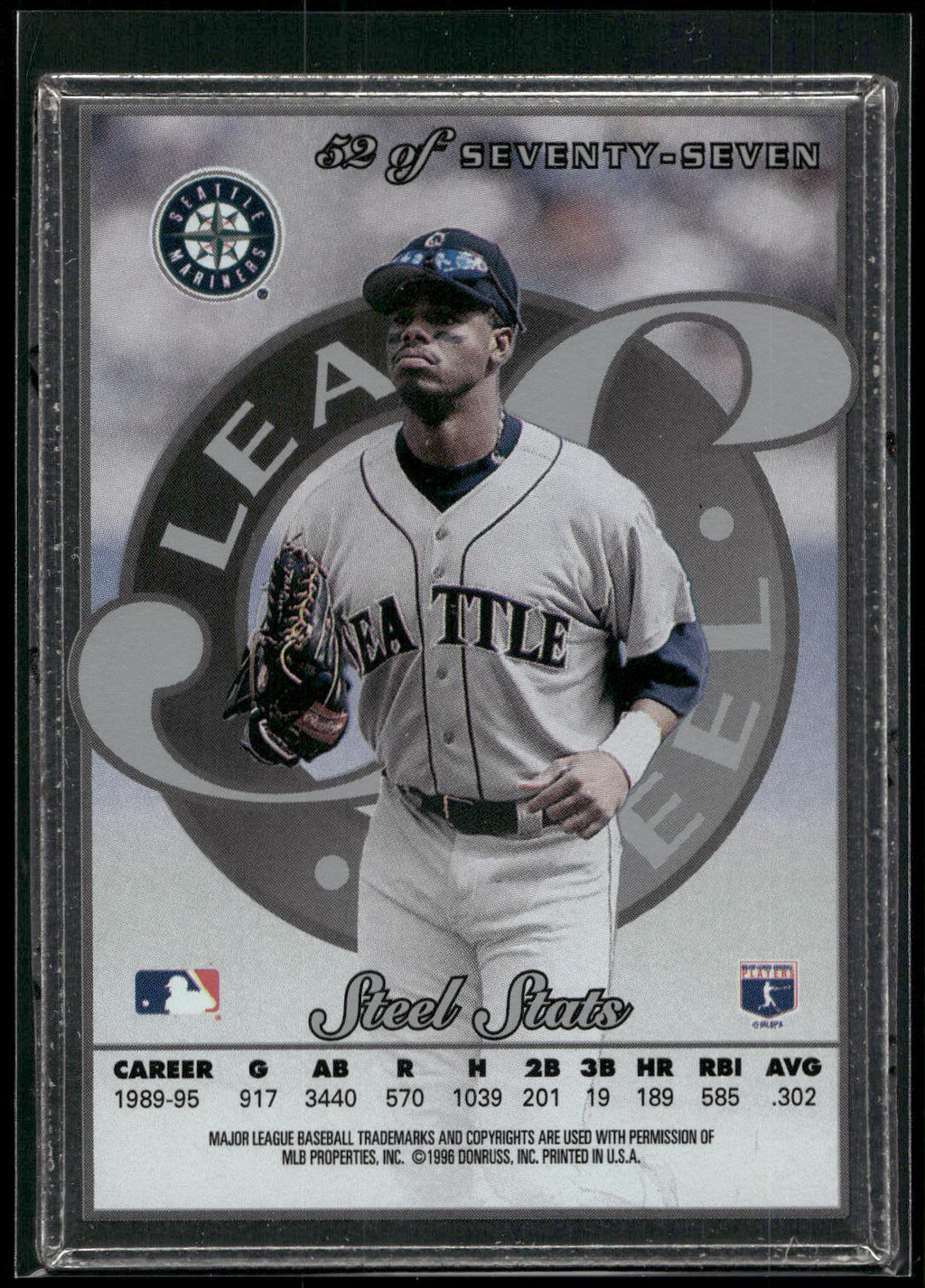 1996 Leaf Preferred #52 Ken Griffey Jr. Steel