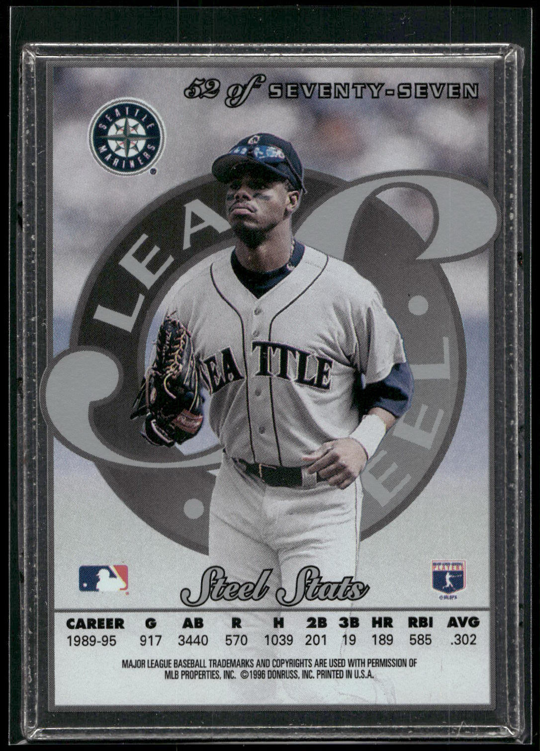 1996 Leaf Preferred #52 Ken Griffey Jr. Steel