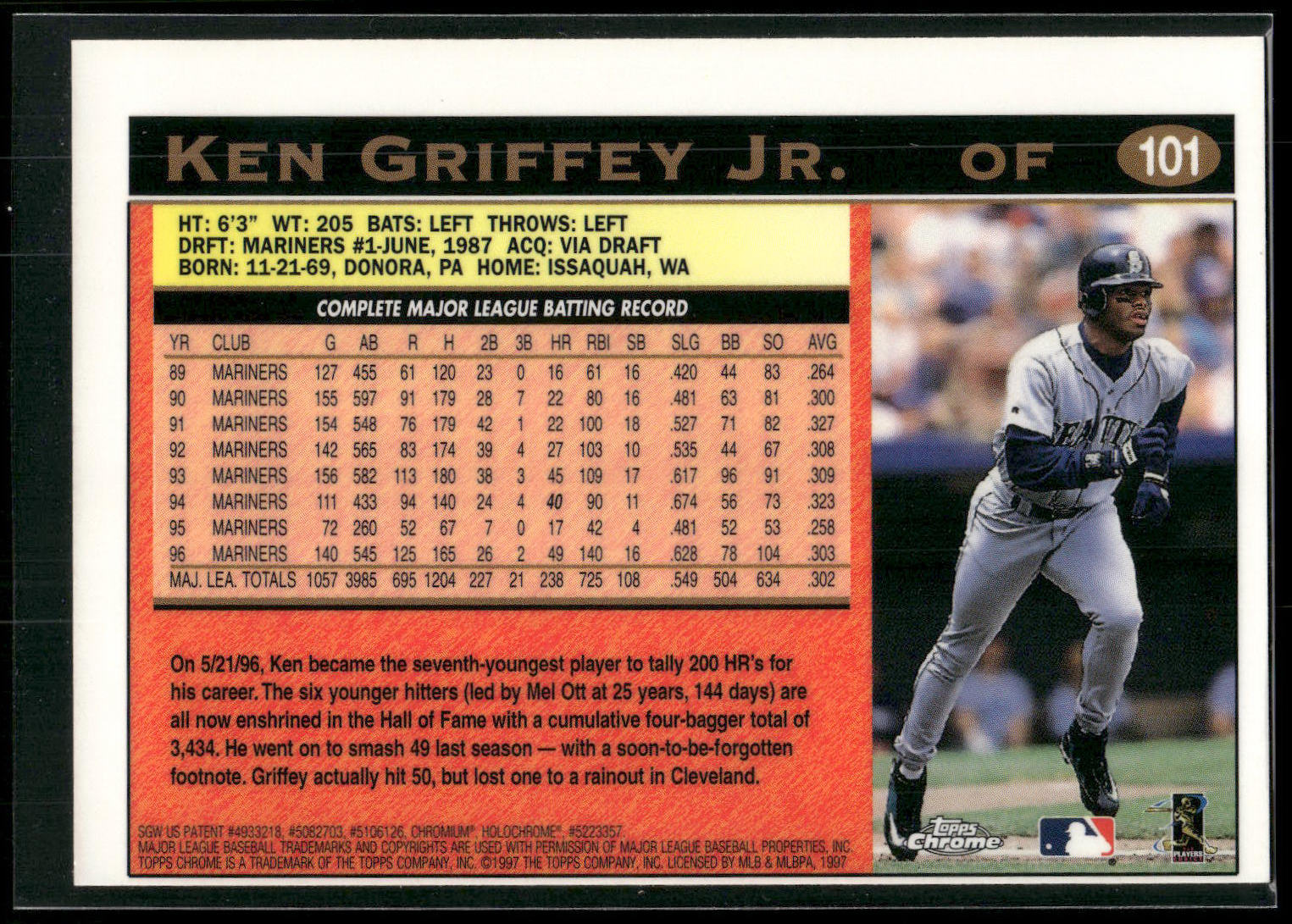 1997 Topps #300 Ken Griffey Jr.