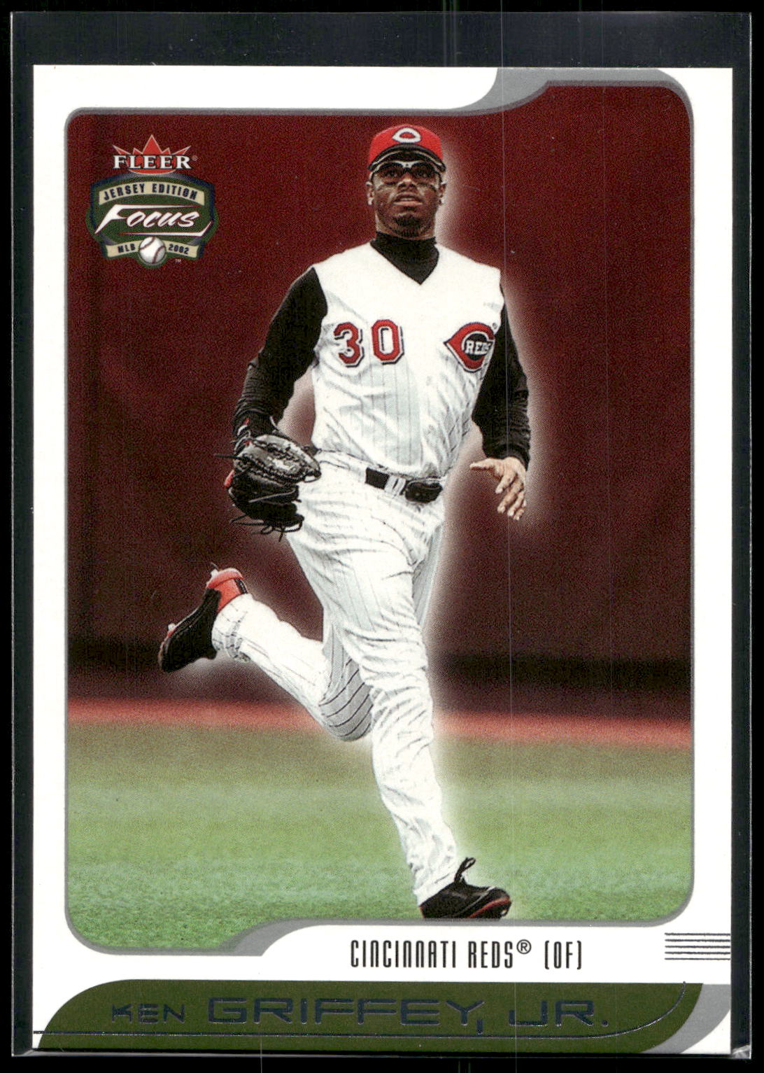 2002 Fleer Focus Jersey Edition #84 Ken Griffey, Jr.