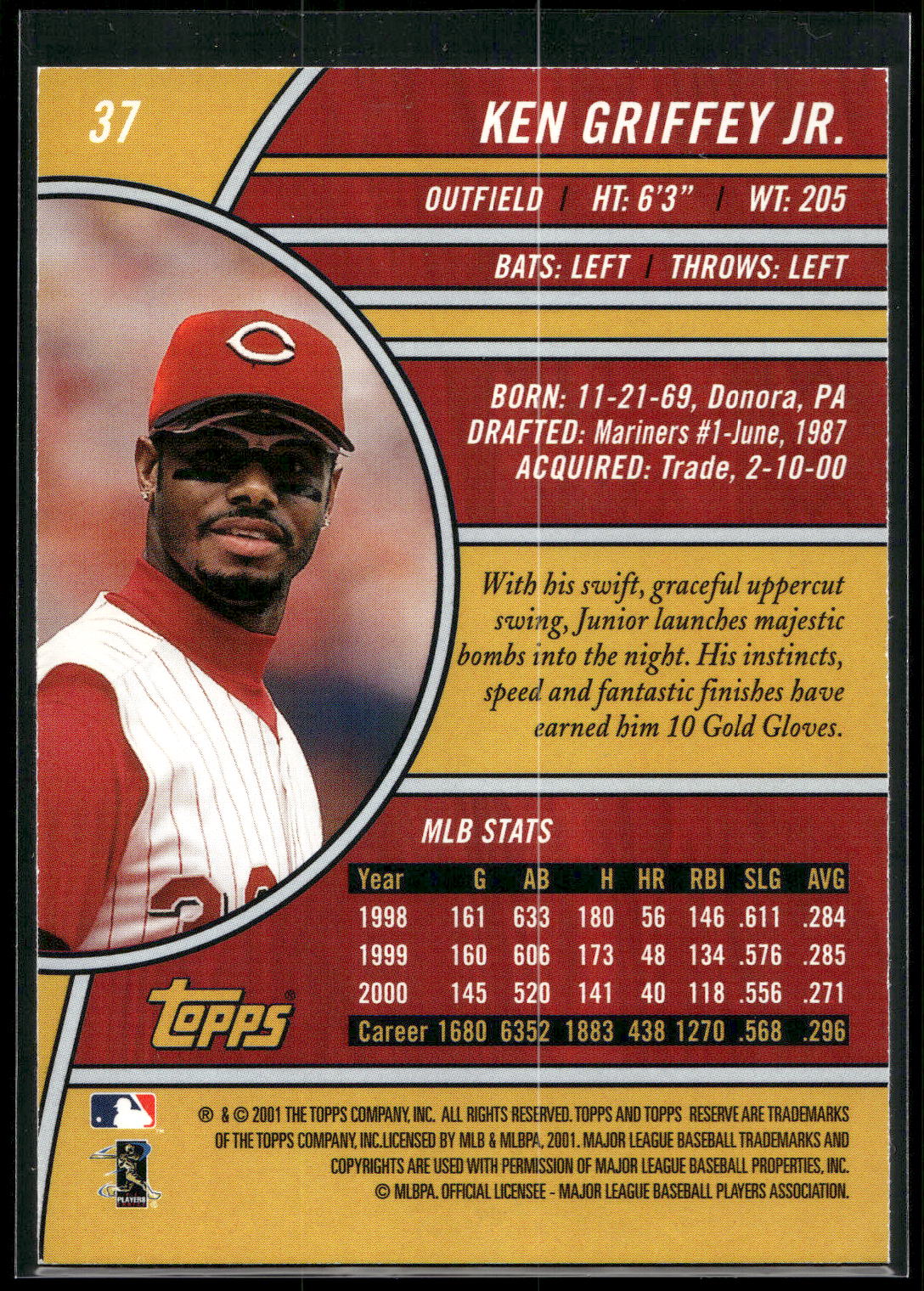 2001 Topps Reserve #37 Ken Griffey Jr.