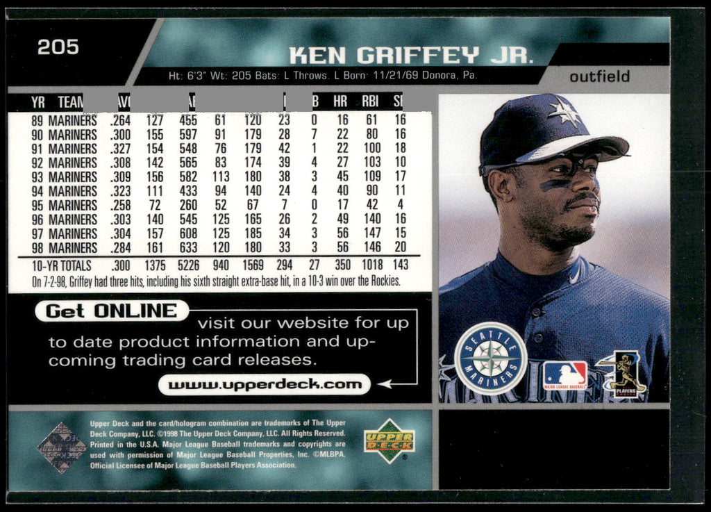 1999 Upper Deck #205 Ken Griffey Jr.