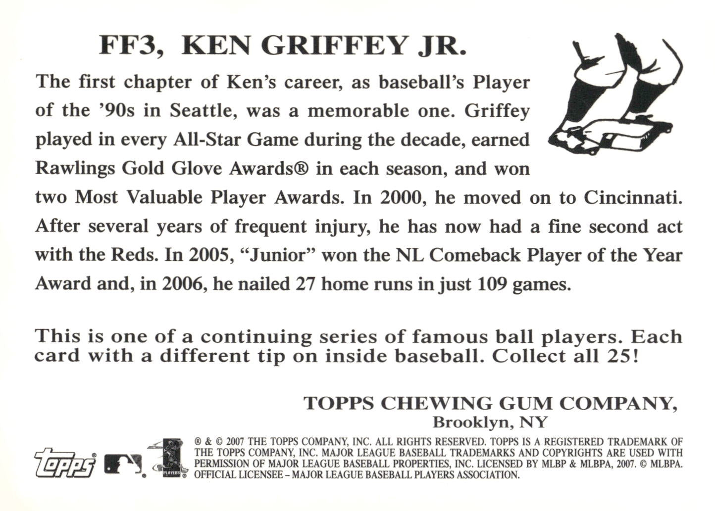 2007 Topps Flashback Fridays #FF3 Ken Griffey Jr.