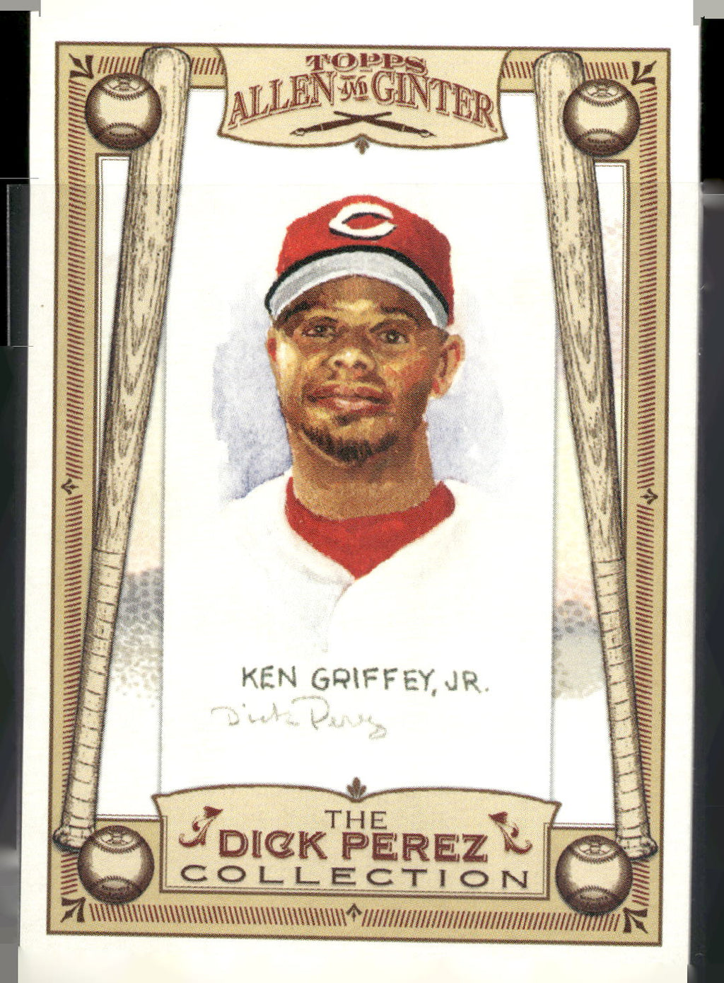 2006 Topps Allen & Ginter #7 Ken Griffey Jr. Dick Perez Sketches
