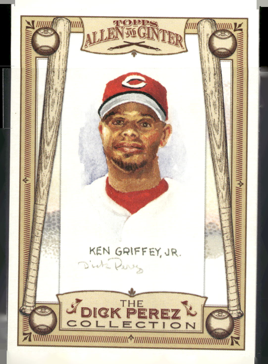 2006 Topps Allen & Ginter #7 Ken Griffey Jr. Dick Perez Sketches