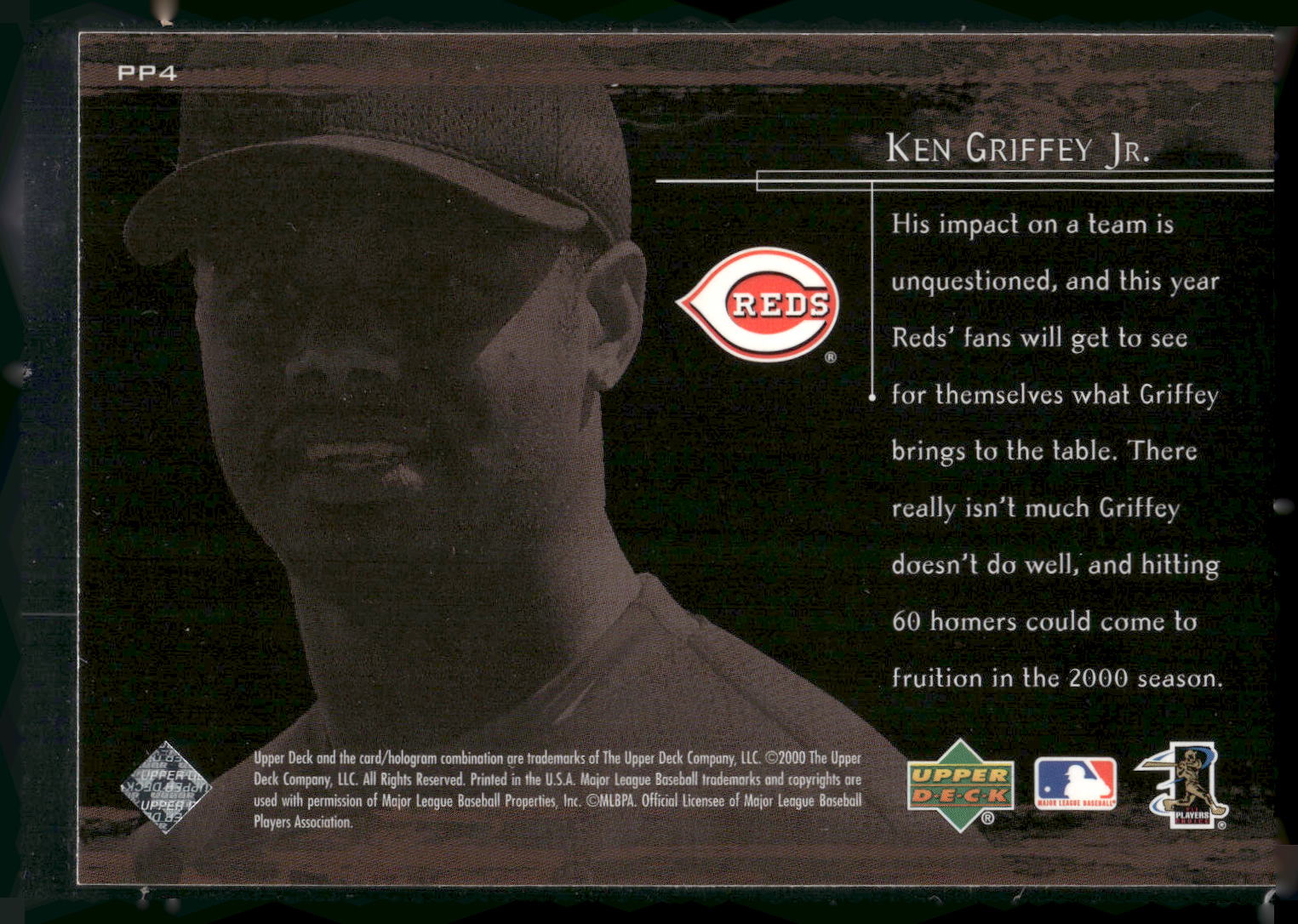 2000 Upper Deck #PP4 Ken Griffey Jr. Prime Performers
