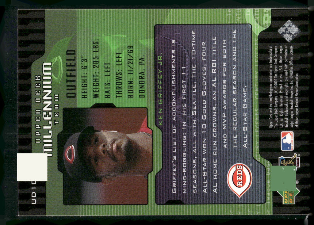 2000 Upper Deck Legends #UD10 Ken Griffey Jr. Millennium Team