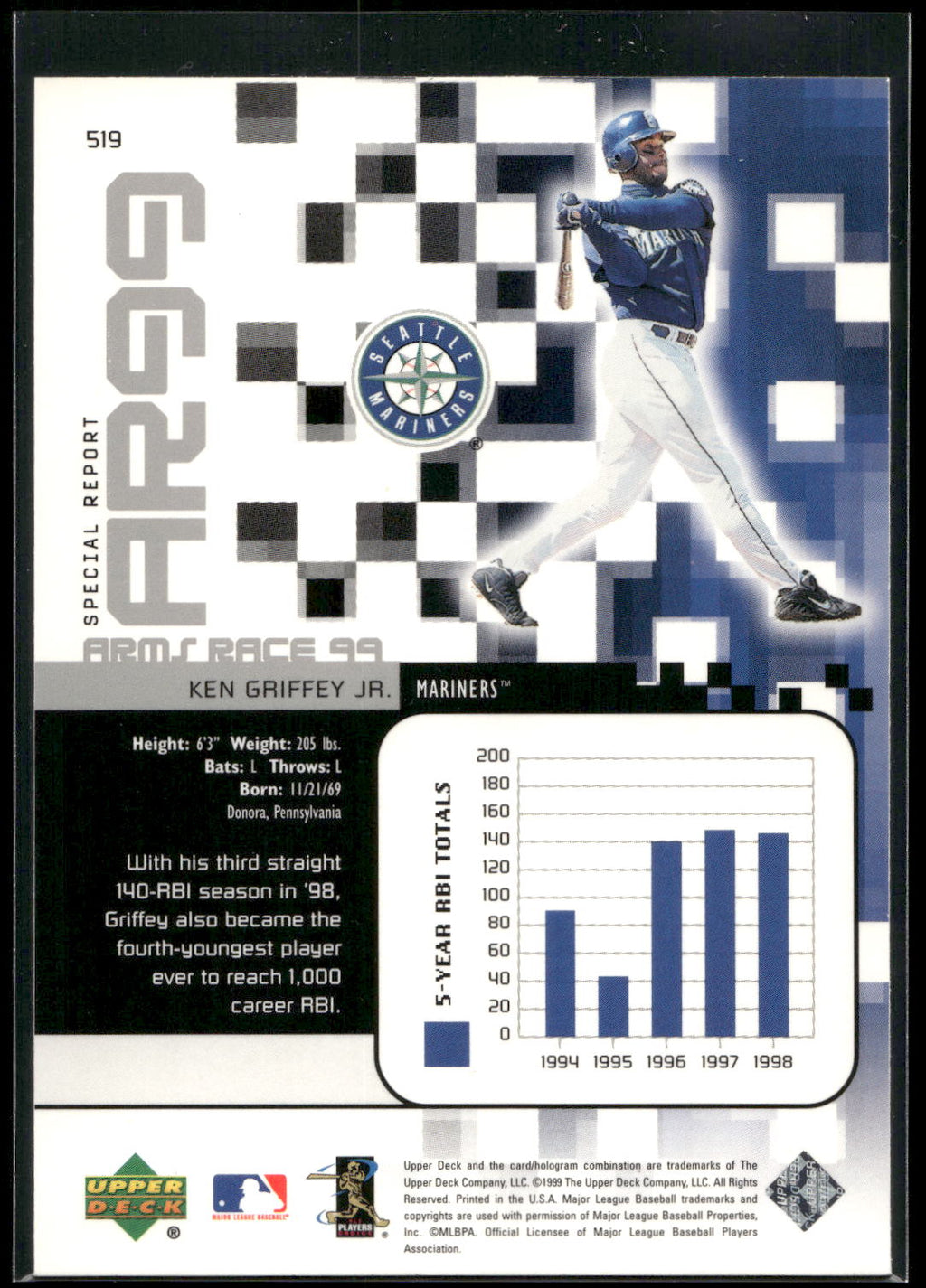 1999 Upper Deck #519 Ken Griffey Jr.