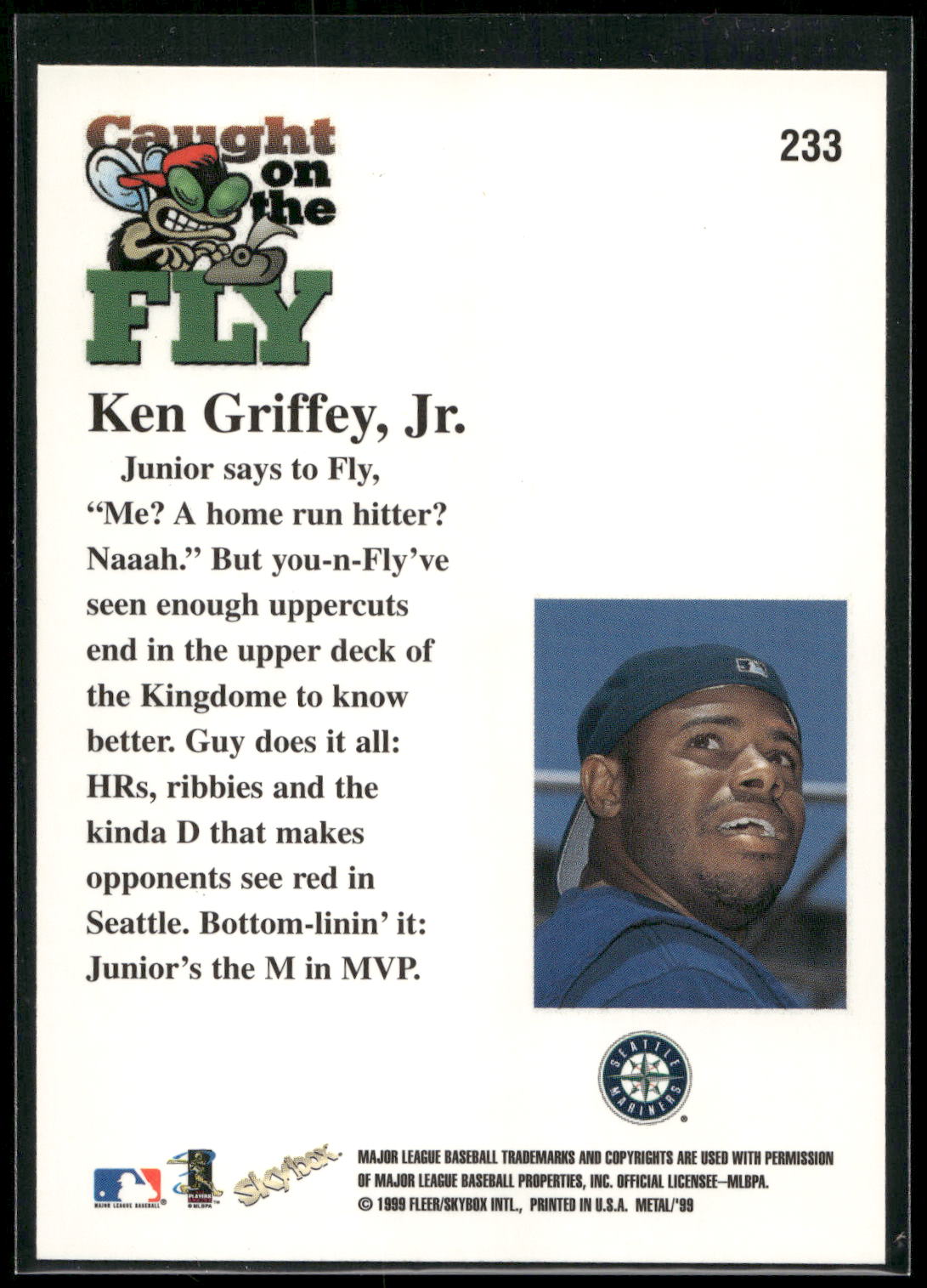 1999 Metal Universe #233 Ken Griffey, Jr.
