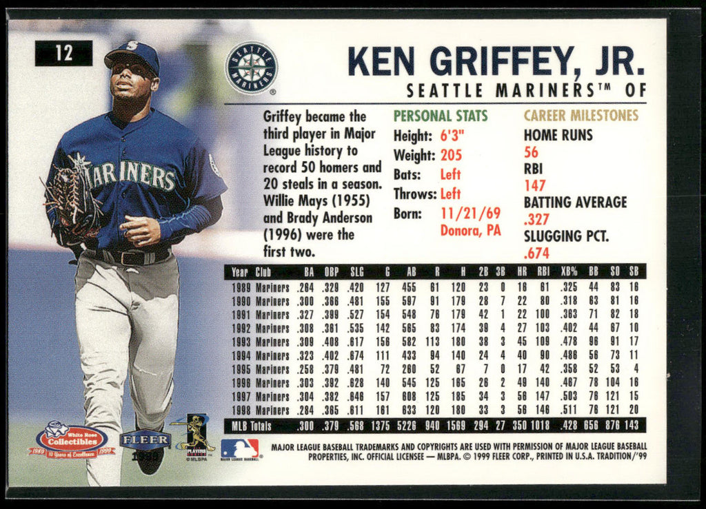 1999 Fleer Tradition #3 Ken Griffey, Jr.