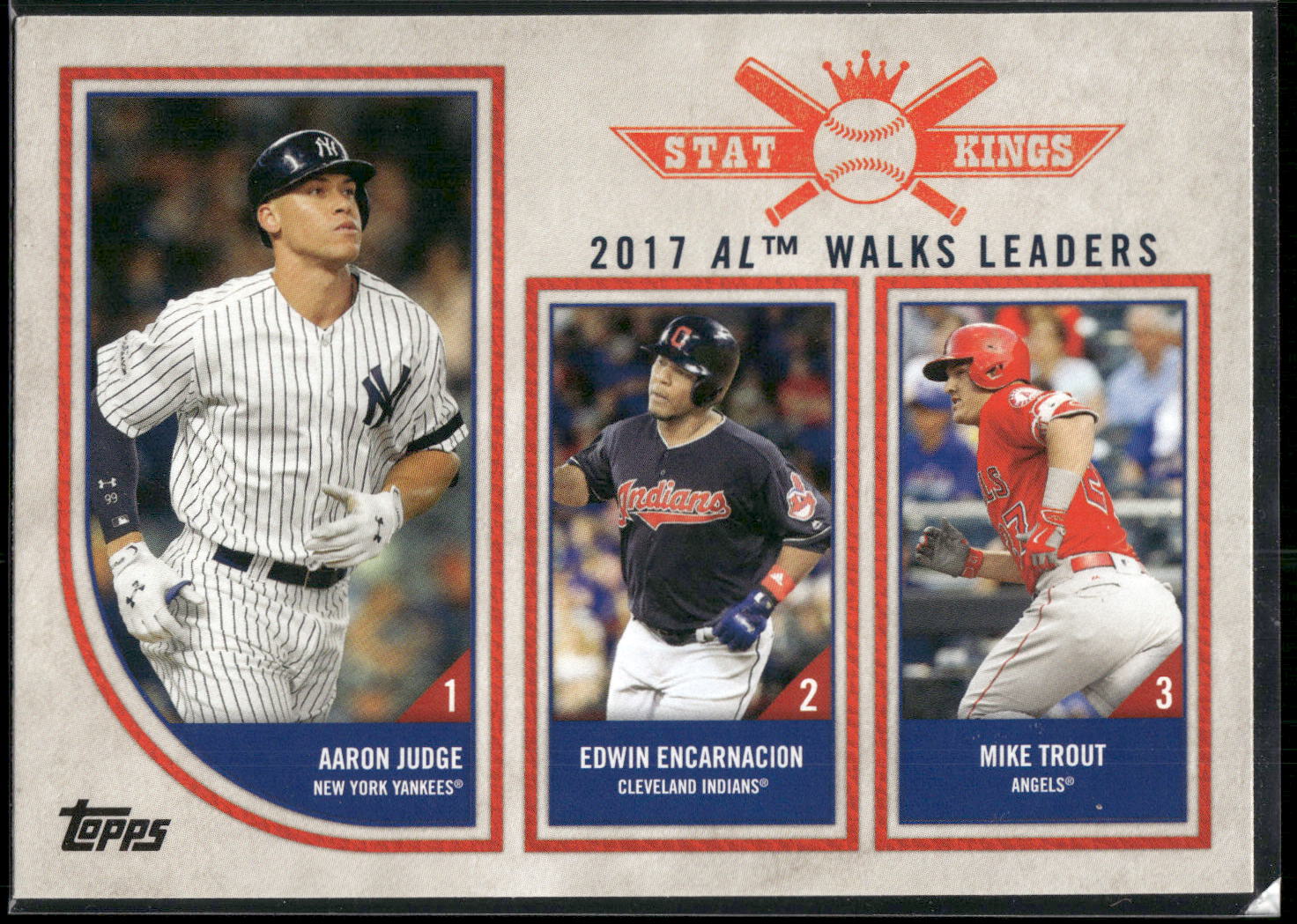 2018 Topps Big League #312 (Aaron Judge / Edwin Encarnacion / Mike Trout)