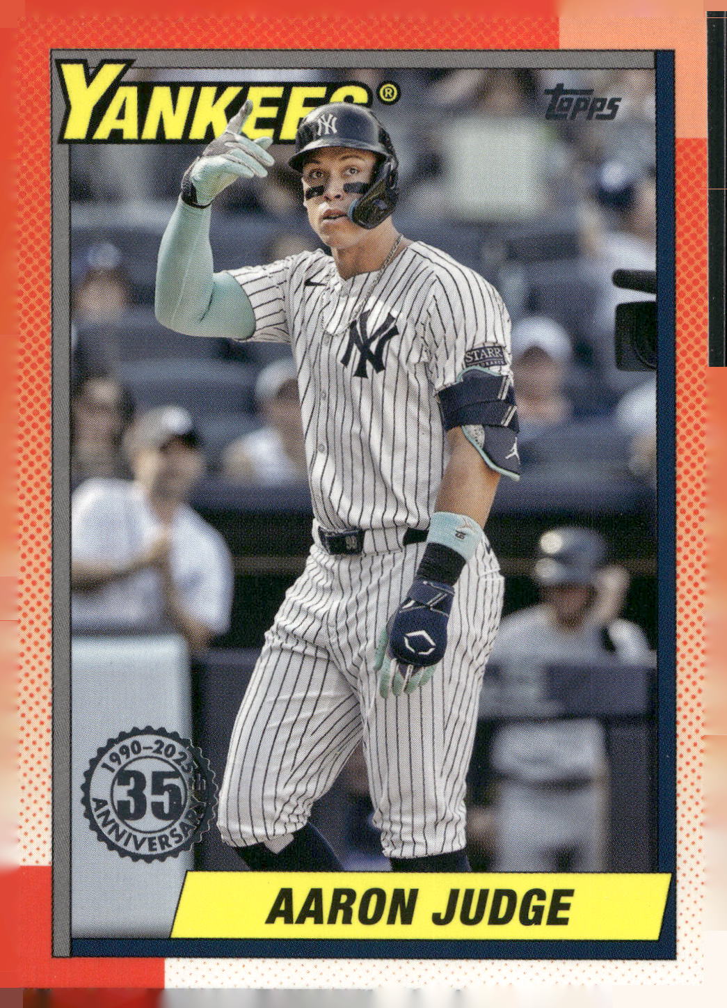 2025 Topps #T90-57 Aaron Judge 1990 Topps Baseball 35th Anniversary (Series One)