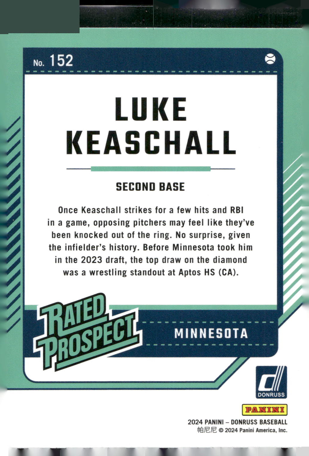 2024 Donruss #152 Luke Keaschall Liberty