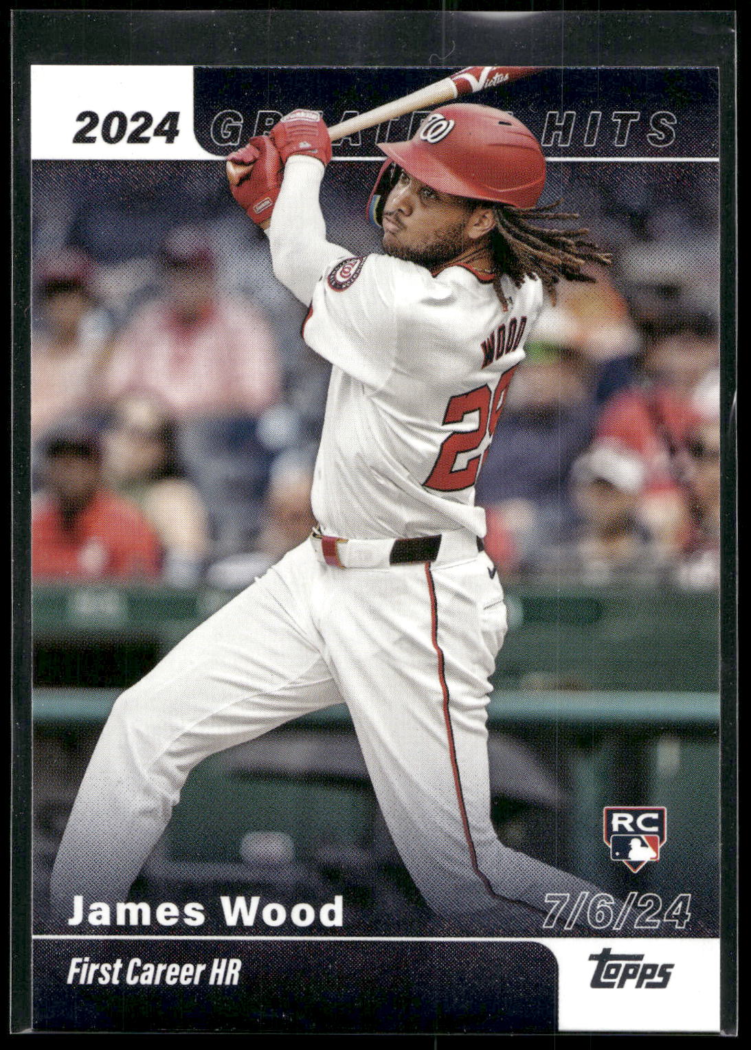 2025 Topps #GH-13 James Wood 2024 Greatest Hits