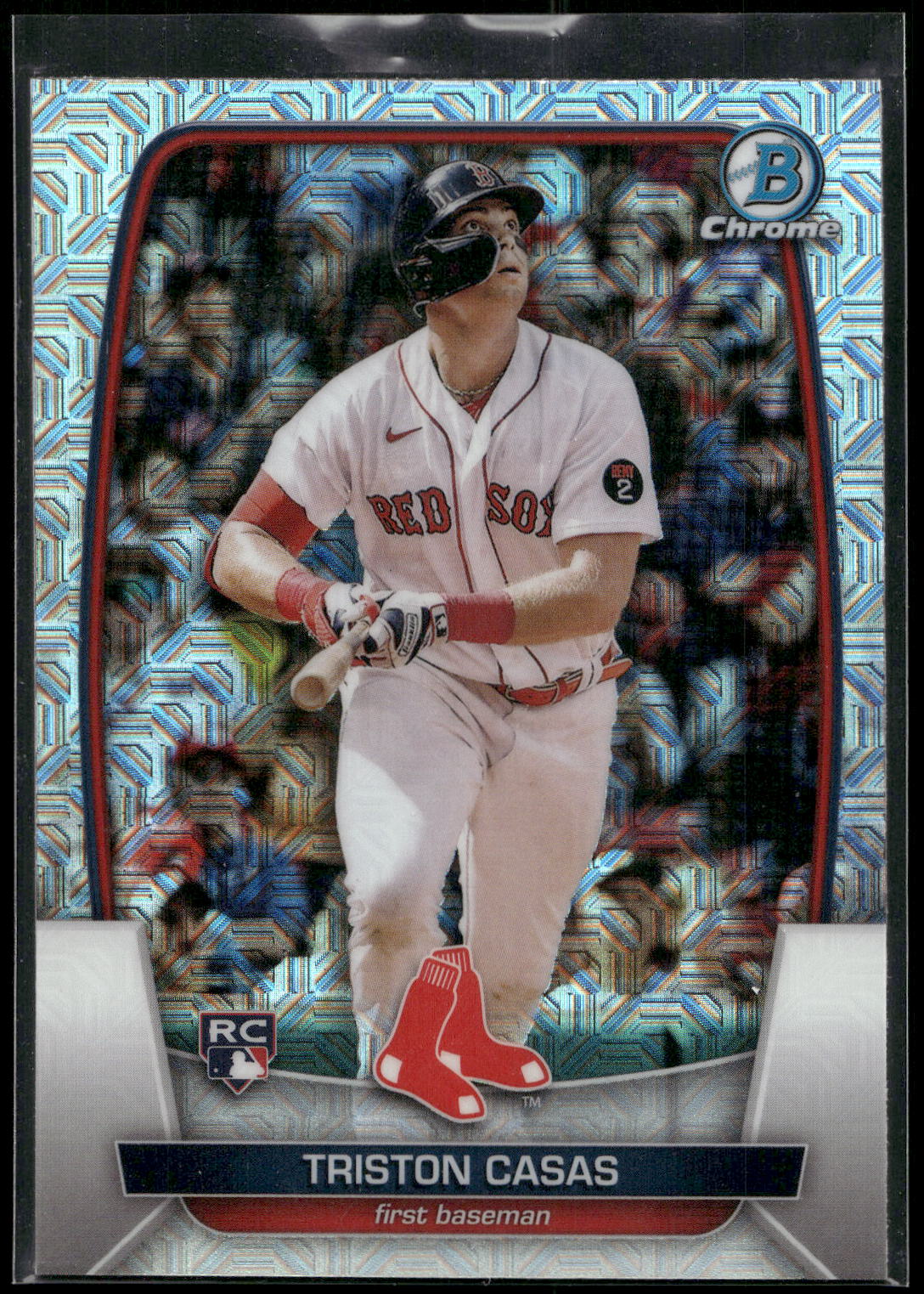2023 Bowman #2 Triston Casas Mojo Refractors