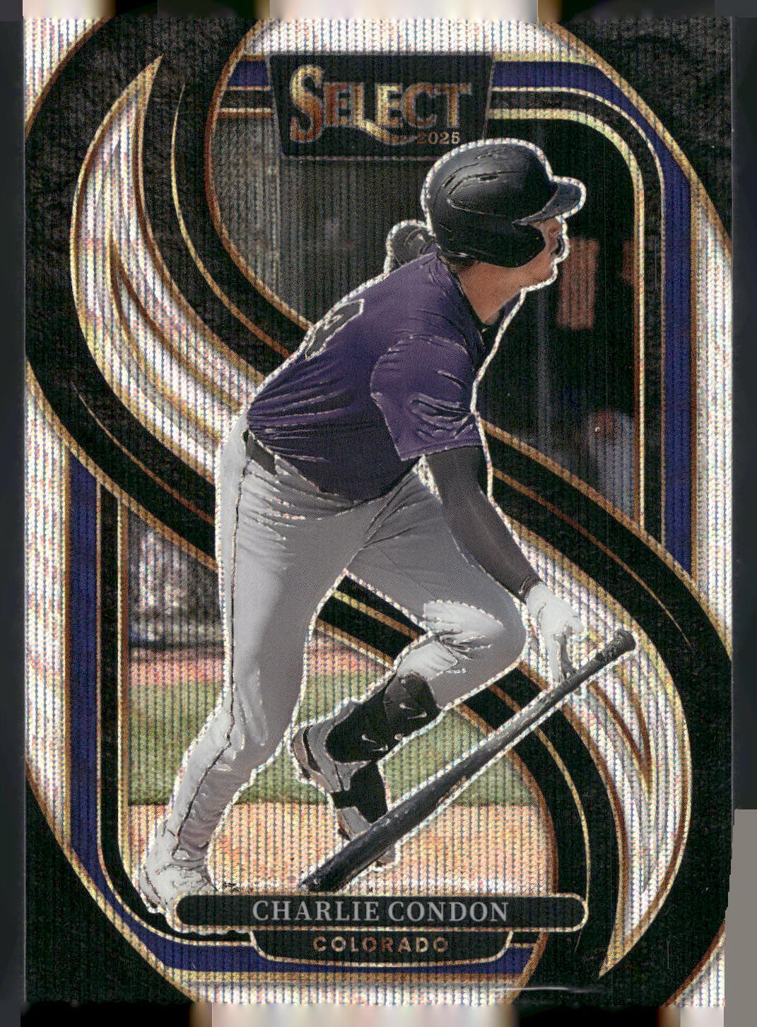 2025 Panini Select #158 Charlie Condon Silver Wave Prizms