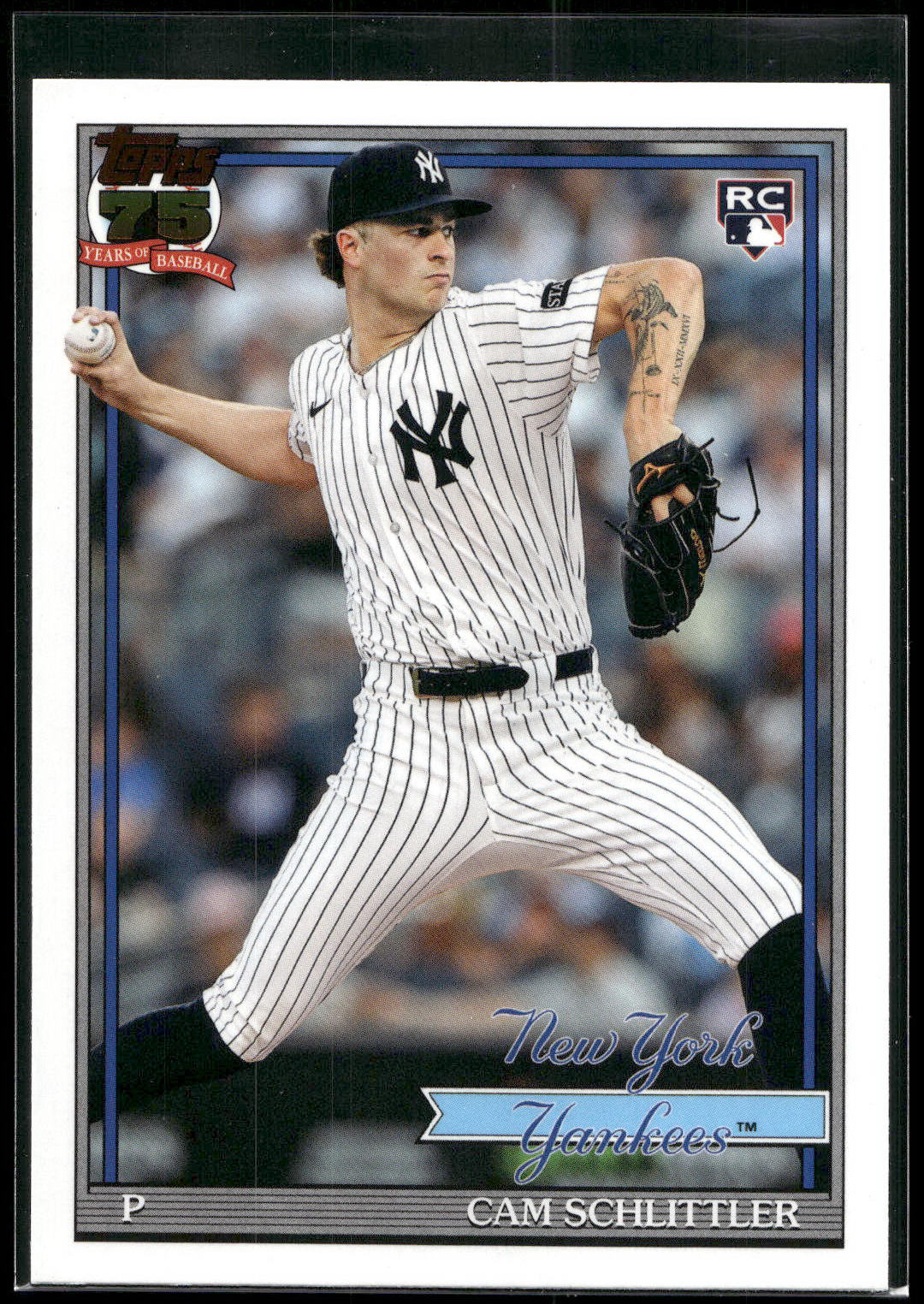 2026 Topps #T91-86 Cam Schlittler 1991 Topps Baseball 35th Anniversary