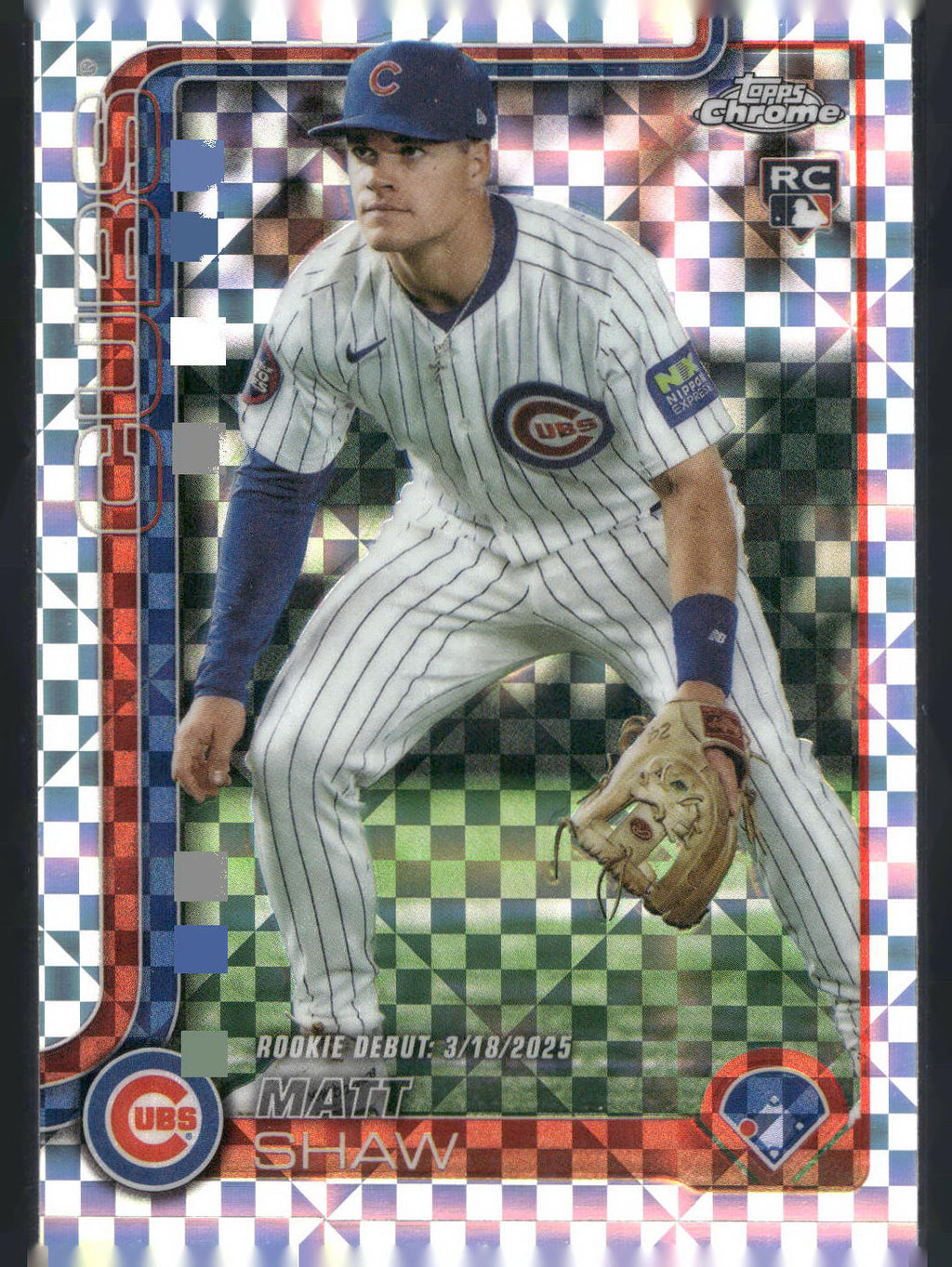 2025 Topps Chrome Update #USC135 Matt Shaw X-Fractors
