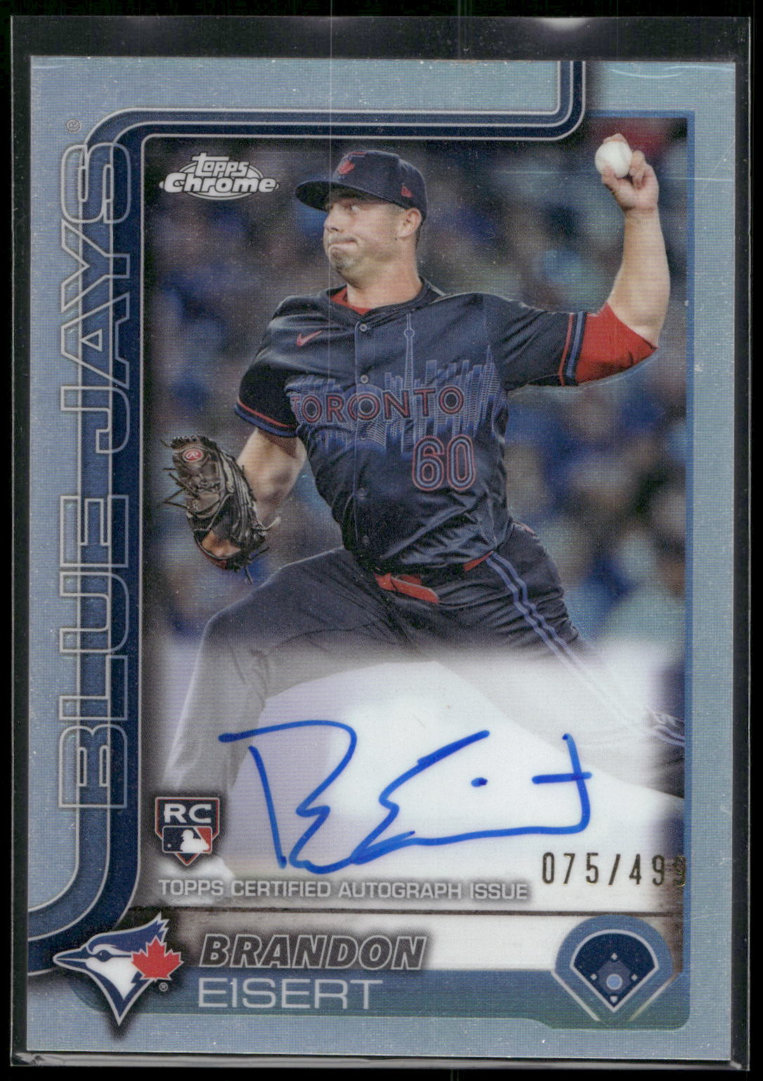 2025 Topps Chrome #RA-BE Brandon Eisert Rookie Autographs Refractors #/499