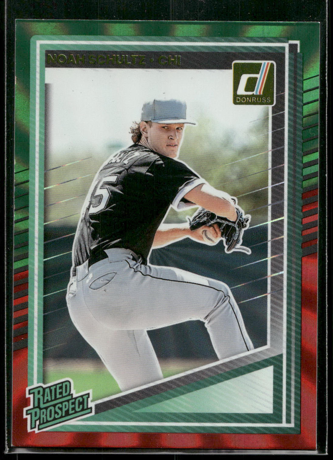 2025 Donruss #200 Noah Schultz Red and Green Laser