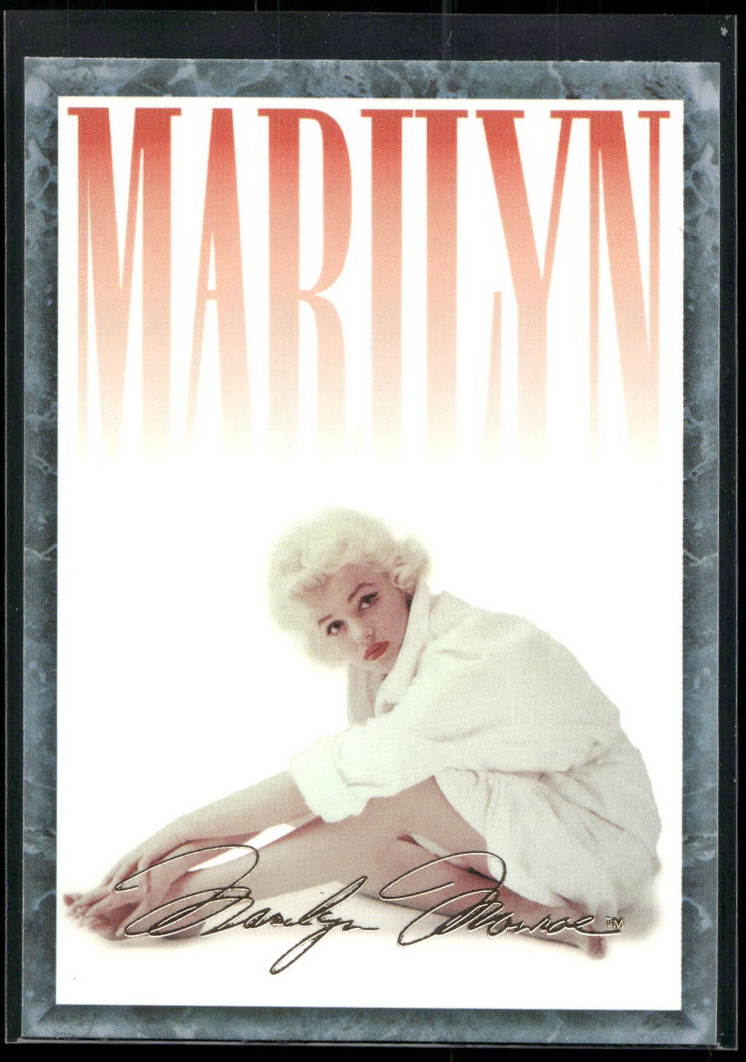1993 Sports Time Marilyn Monroe #96 Reflective times, circa 1956. The ongoing ba