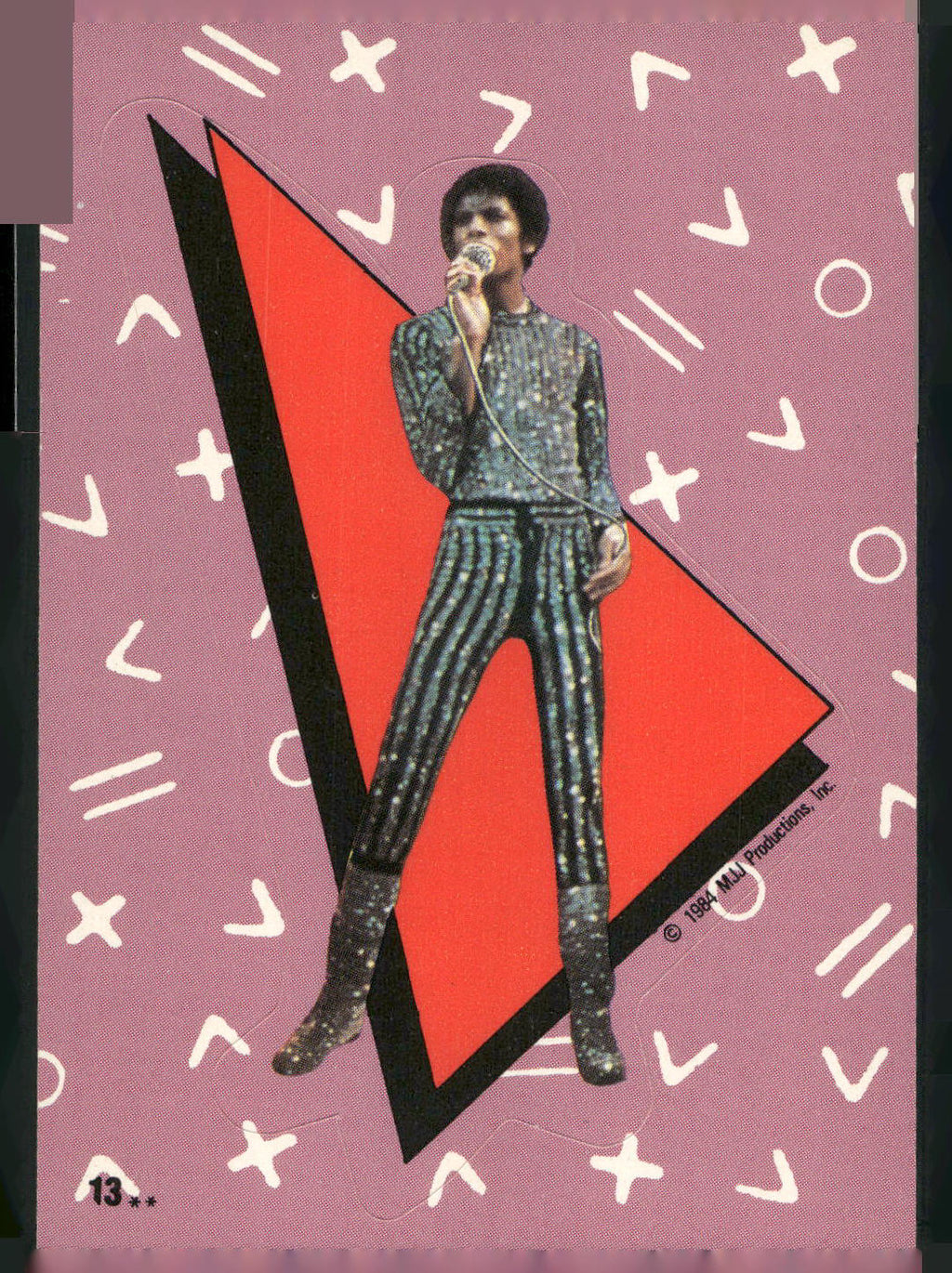 1984 Topps Michael Jackson #13 Michael Jackson Stickers