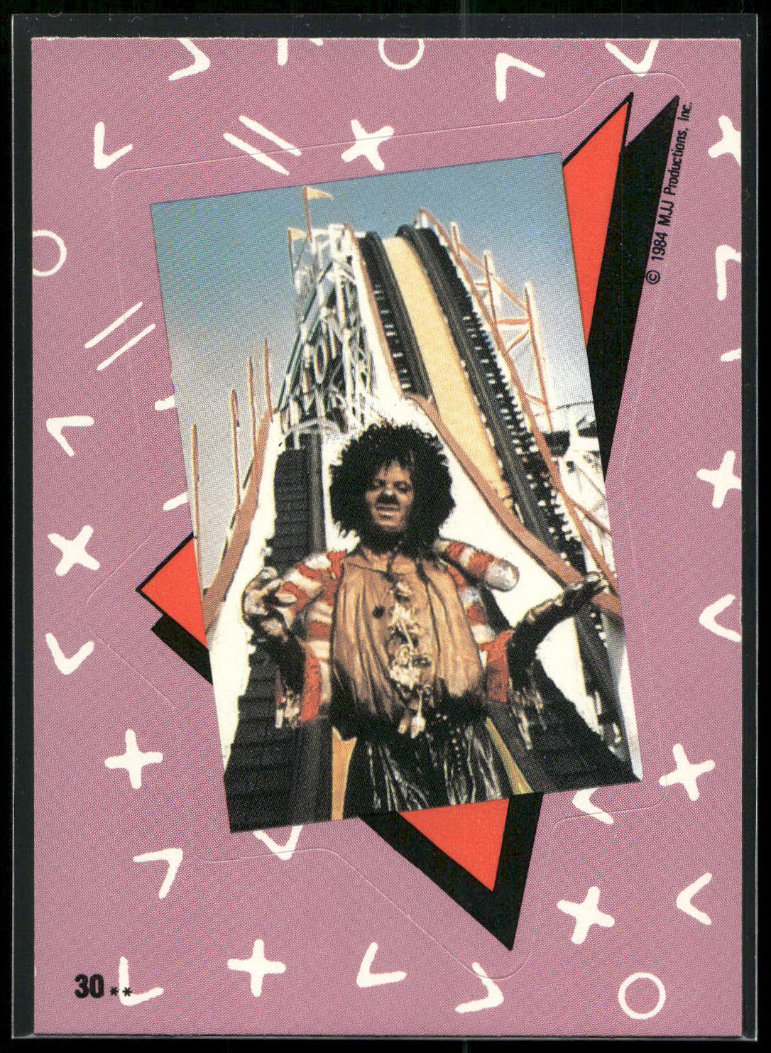 1984 Topps Michael Jackson #30 Michael Jackson Stickers