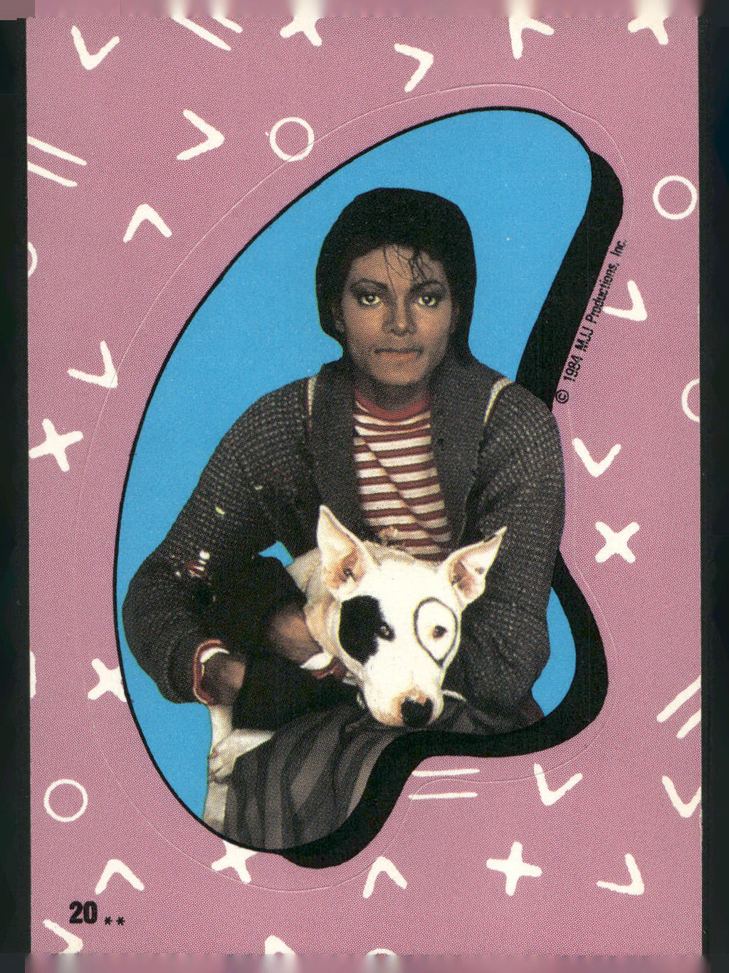1984 Topps Michael Jackson #20 Michael Jackson Stickers